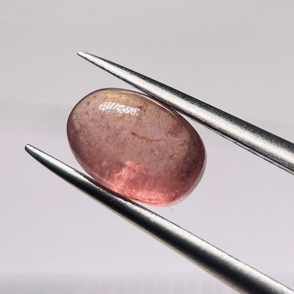 2.61Ct Umba Padparadscha Sapphire Cab Tanzania Untreated Unheated