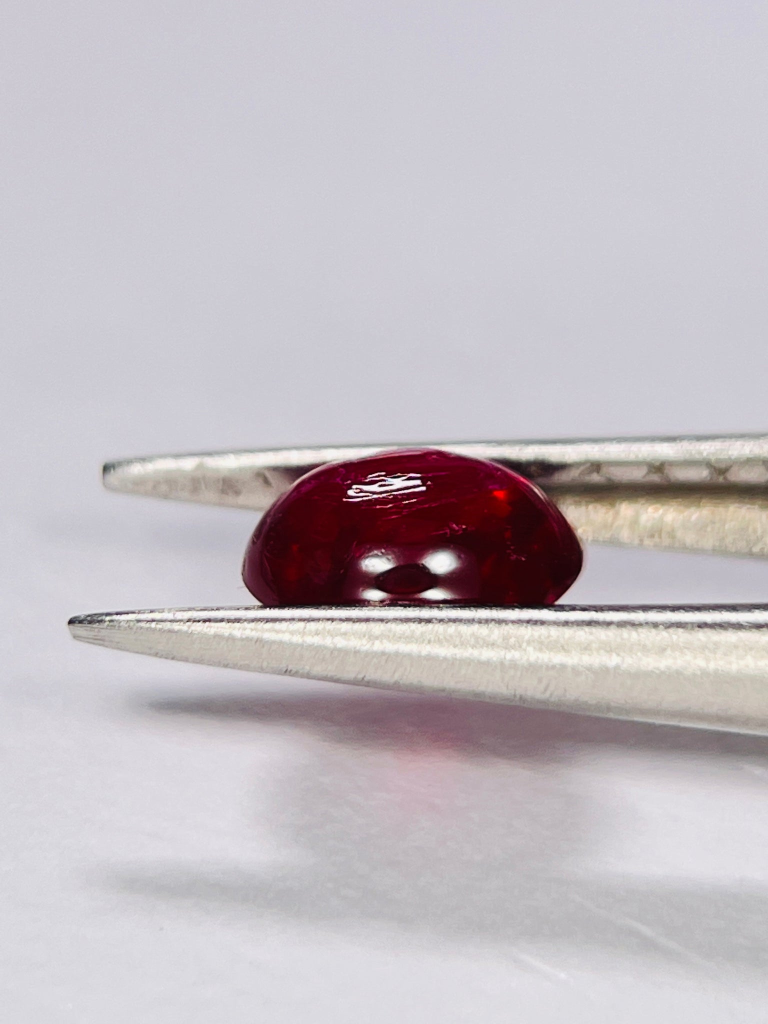 0.80Ct Ruby Cabochon Longido Mines Tanzania. Untreated Unheated