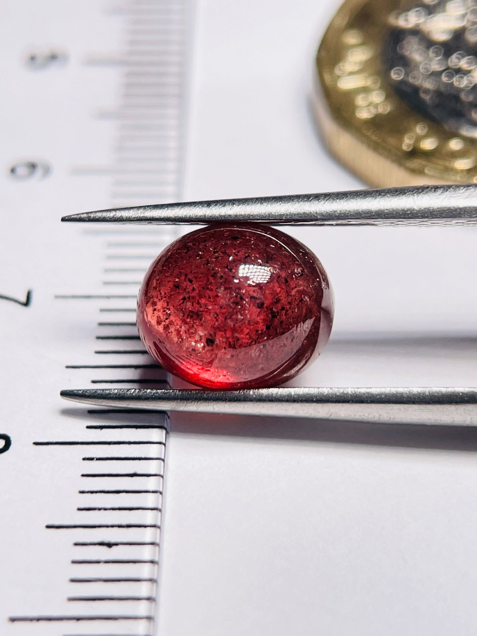 4.08Ct Red Sapphire Cabochon Umba Valley Tanzania. Untreated Unheated. Has A Moving Star But As