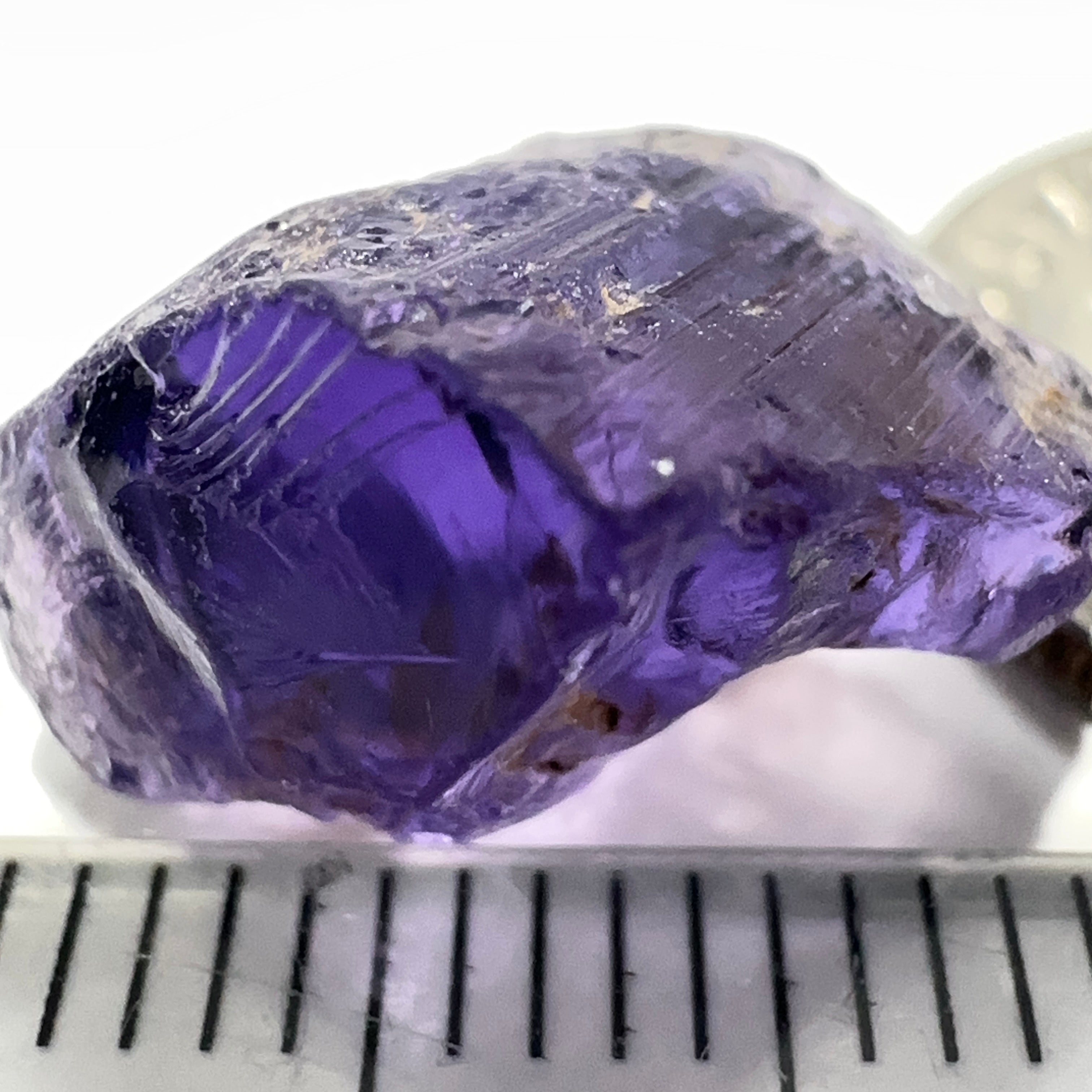 8.08ct Purple Scapolite Crystal, Tanzania, Untreated Untreated, VVS-IF clean
