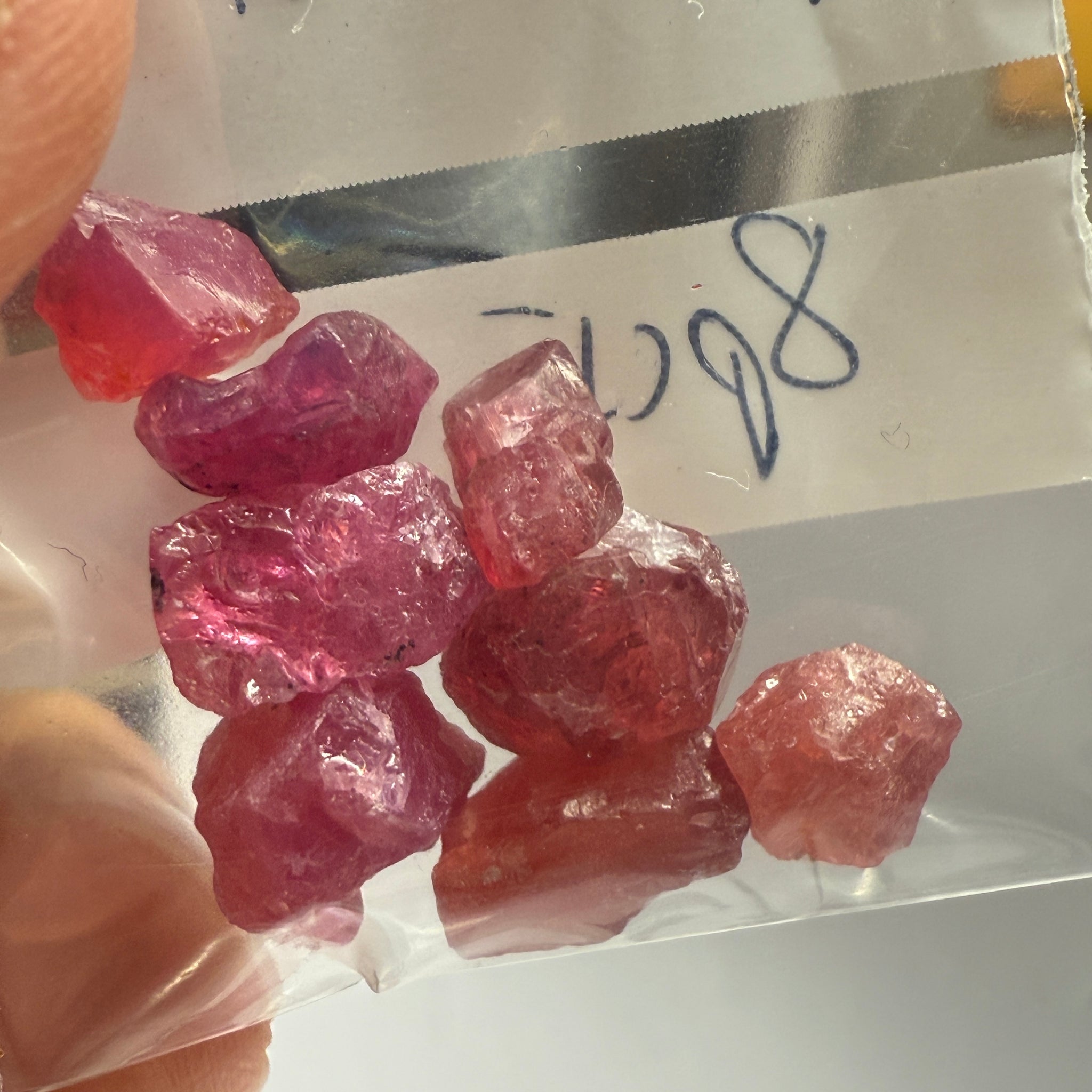 Mahenge Spinel Lot for gridding and setting as is in jewellery, rings, 23.84ct, Tanzania, Untreated Untreated