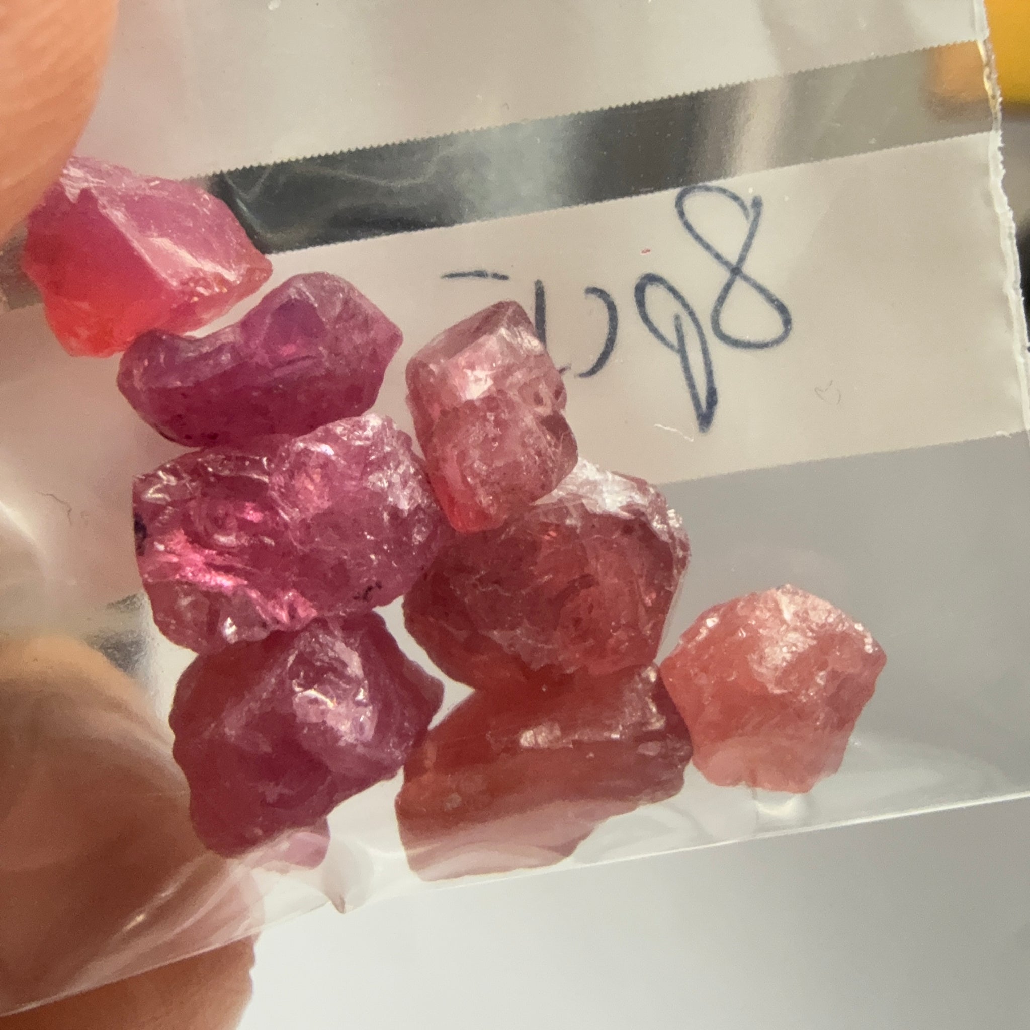 Mahenge Spinel Lot for gridding and setting as is in jewellery, rings, 23.84ct, Tanzania, Untreated Untreated