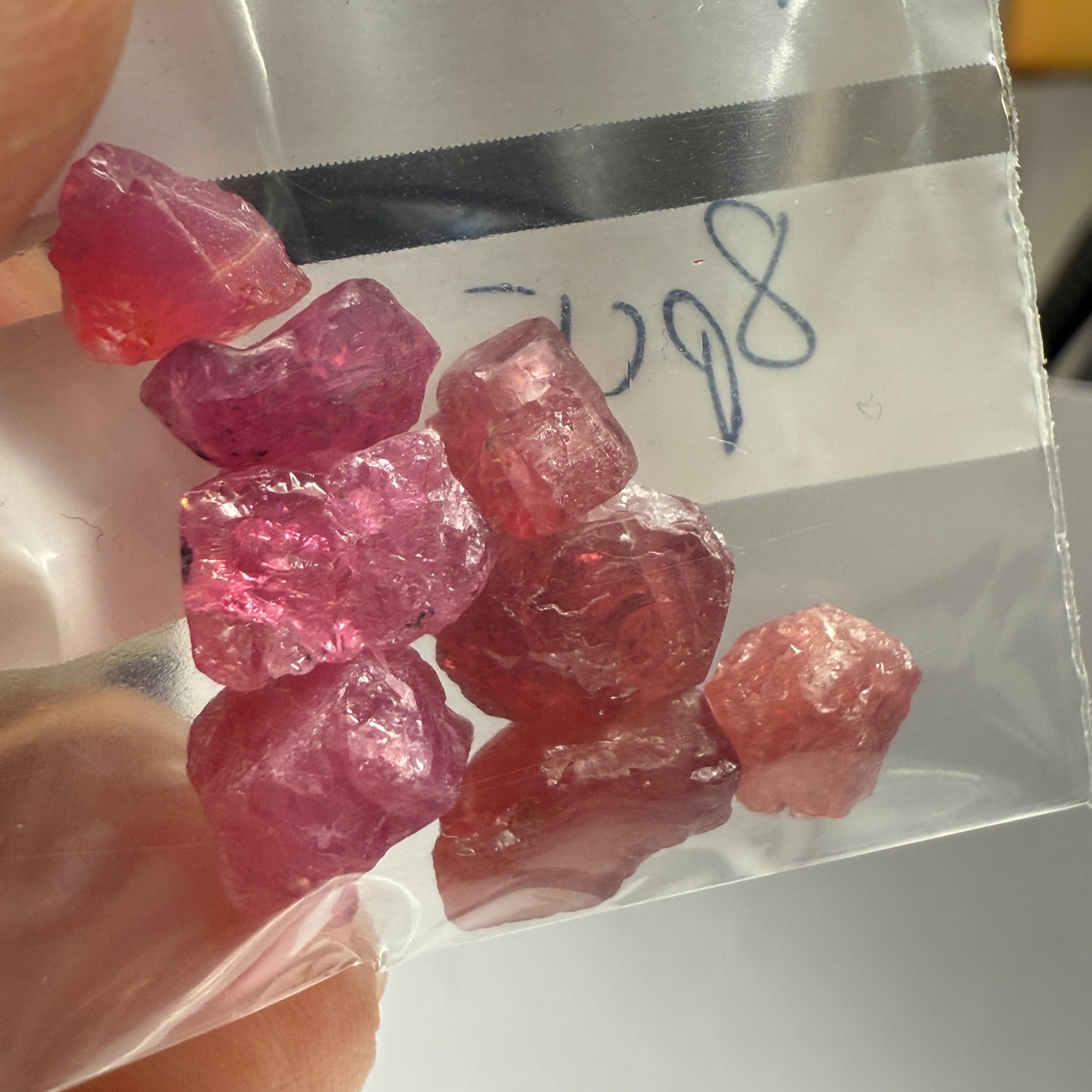 Mahenge Spinel Lot for gridding and setting as is in jewellery, rings, 23.84ct, Tanzania, Untreated Untreated