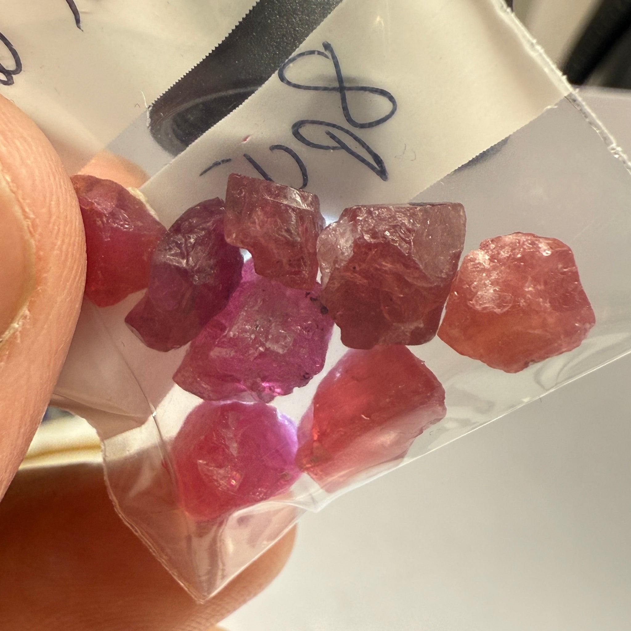 Mahenge Spinel Lot for gridding and setting as is in jewellery, rings, 23.84ct, Tanzania, Untreated Untreated