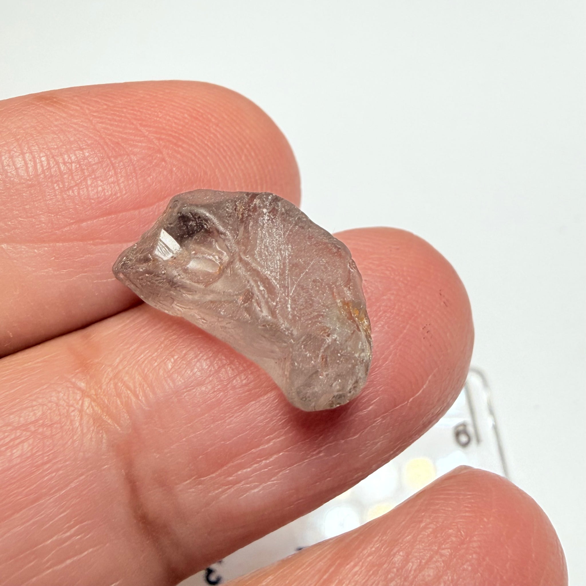 Grey Spinel, 9.52ct, Mozambique, Untreated Unheated, slightly included flat stone