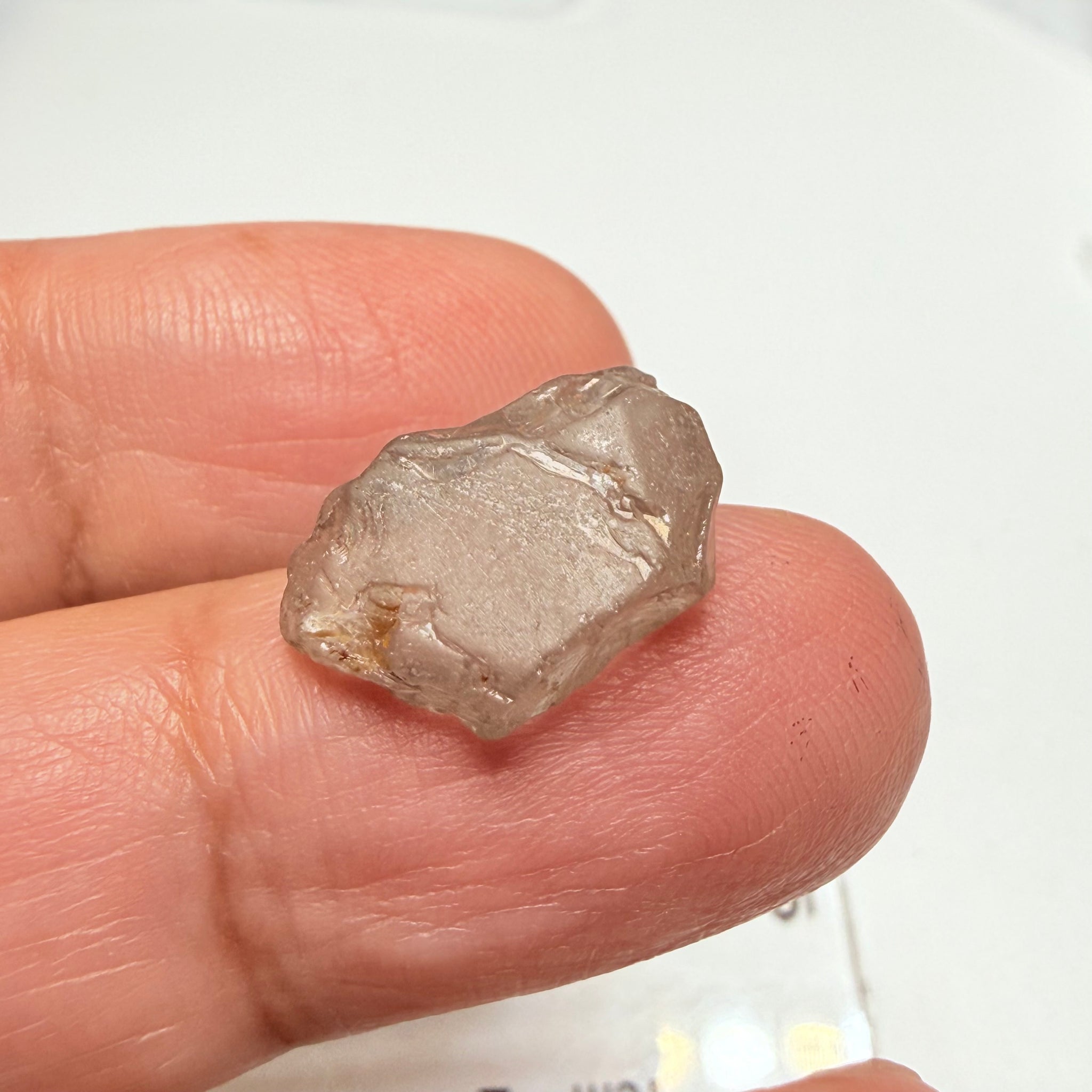 Grey Spinel, 9.52ct, Mozambique, Untreated Unheated, slightly included flat stone
