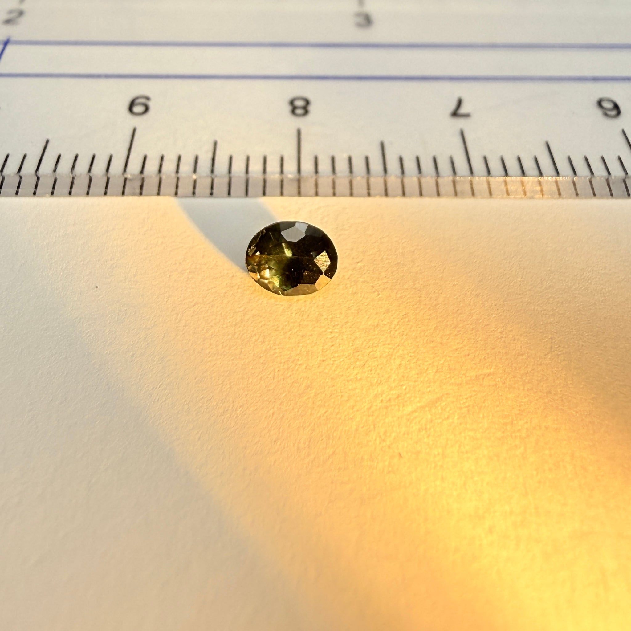 Colour change Garnet, 0.38ct, Tanzania, Untreated Unheated. Very slight colour change