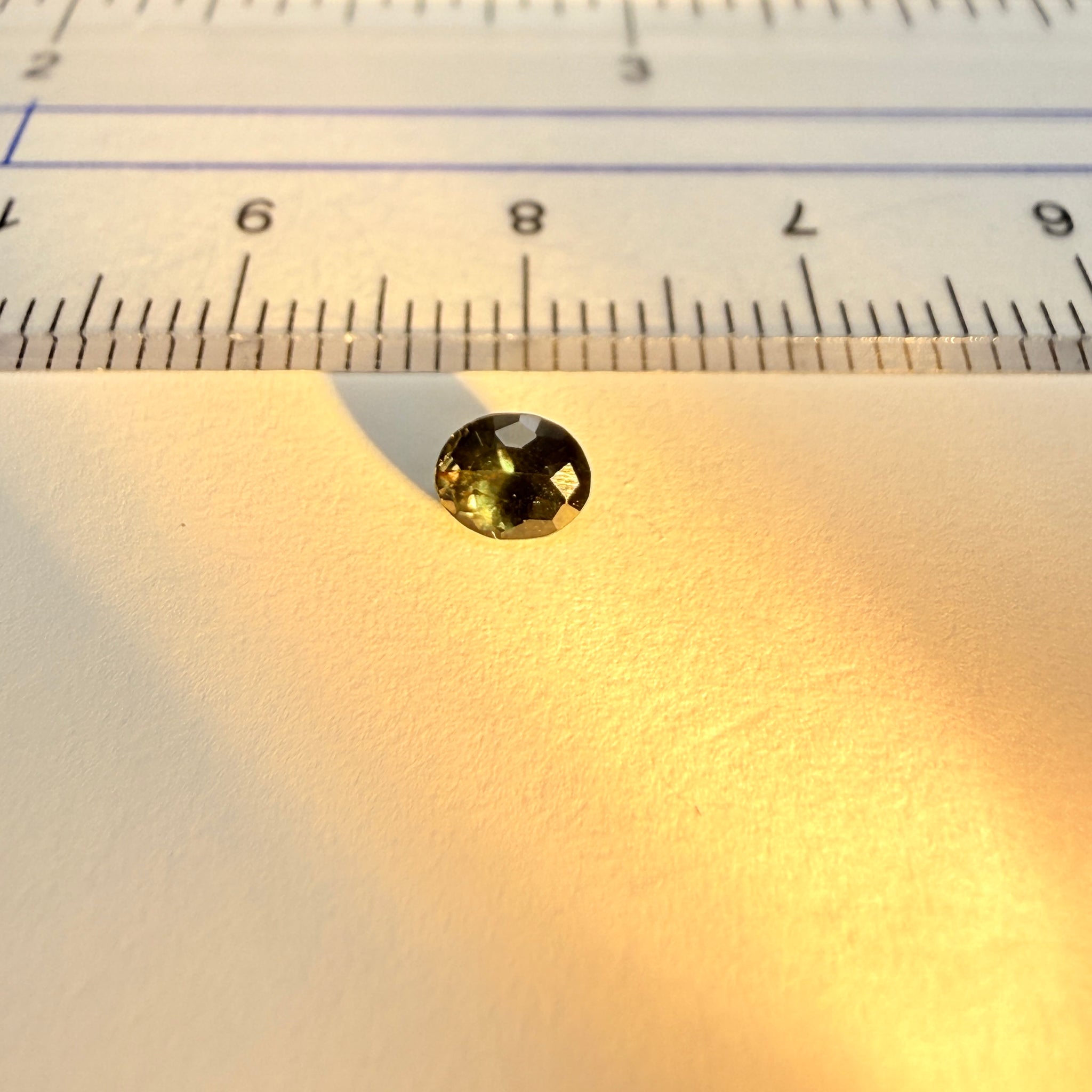 Colour change Garnet, 0.38ct, Tanzania, Untreated Unheated. Very slight colour change