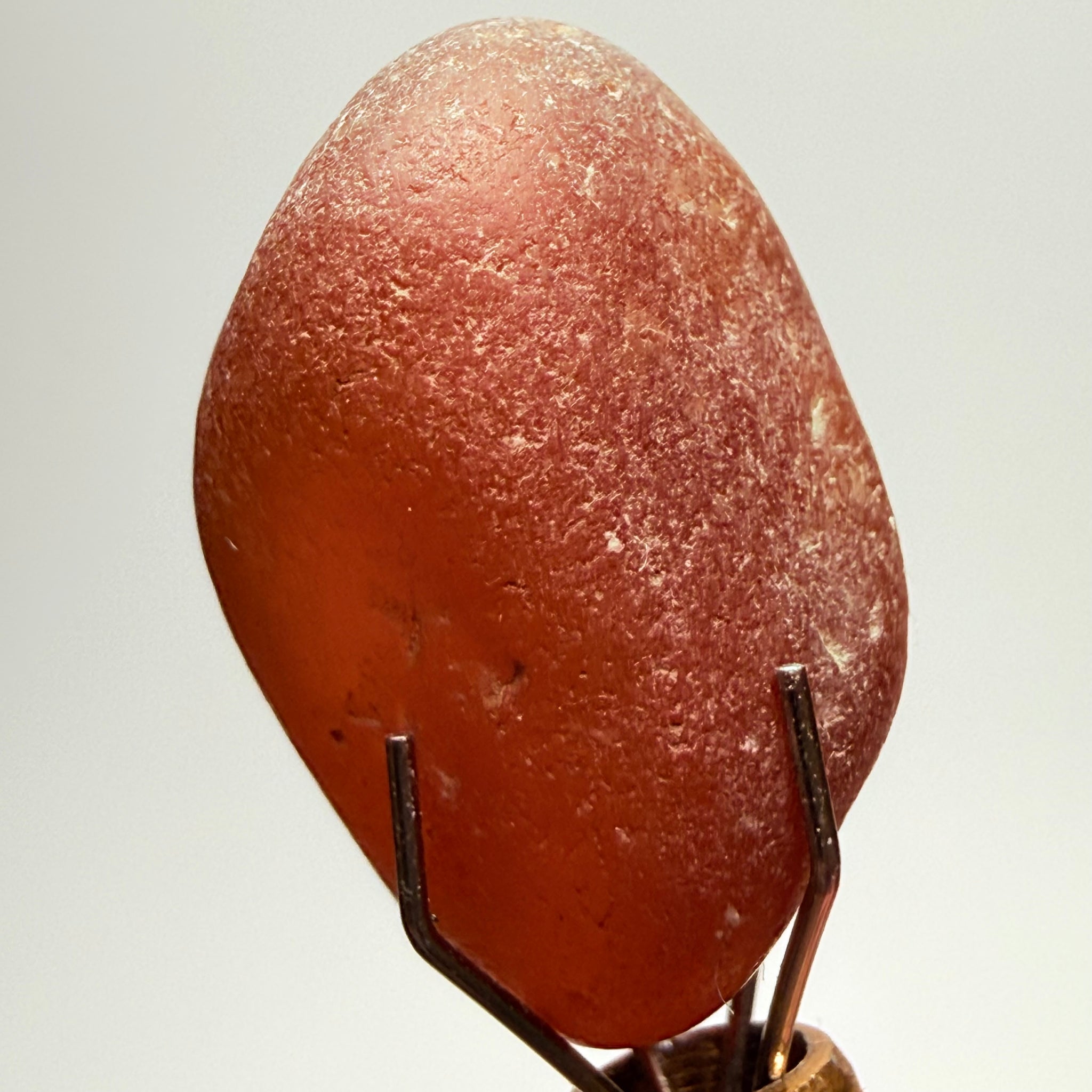 Orange Garnet, 17.39ct, Tunduru, Tanzania, Untreated Unheated, has sugary type inclusions throughout the stone, Si, see backlit pics