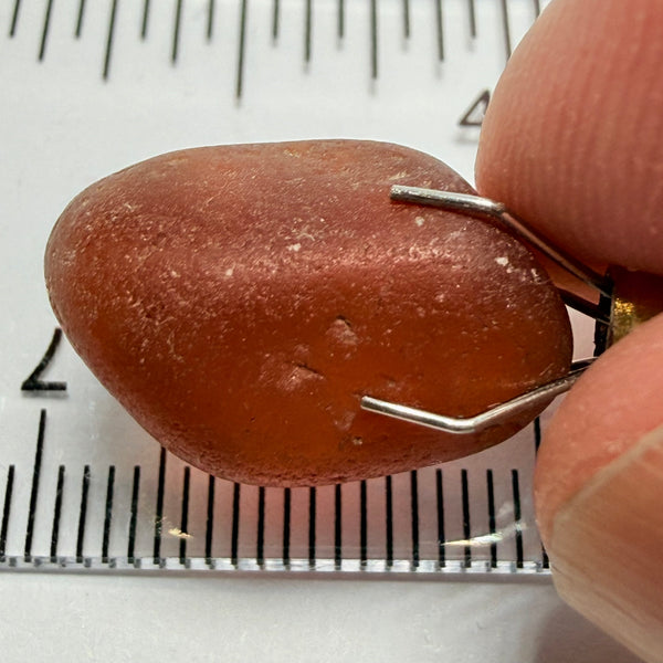 Orange Garnet, 17.39ct, Tunduru, Tanzania, Untreated Unheated, has sugary type inclusions throughout the stone, Si, see backlit pics