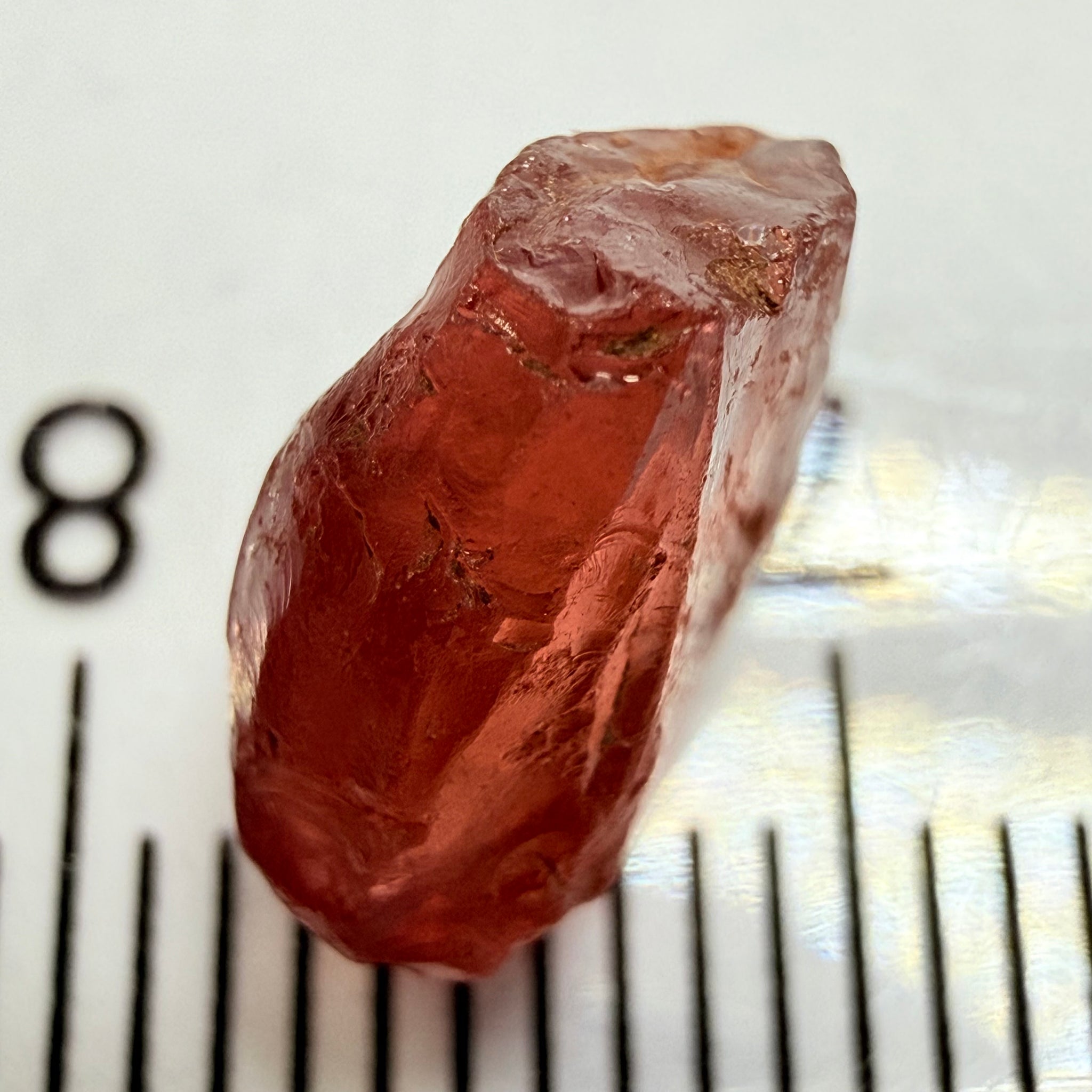 Malaya Garnet, 3.85ct, Tanzania, Untreated Unheated, Si