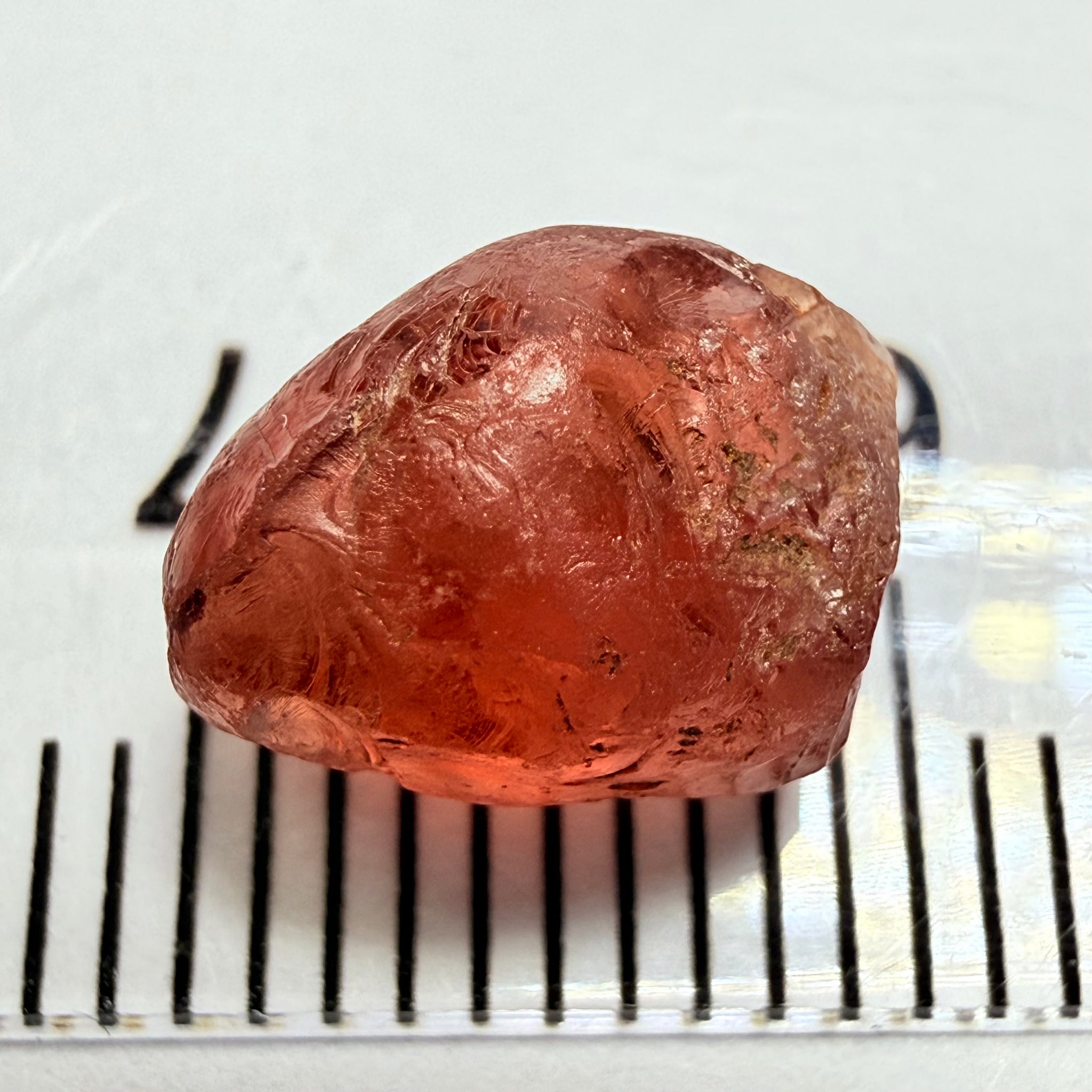 Malaya Garnet, 3.85ct, Tanzania, Untreated Unheated, Si