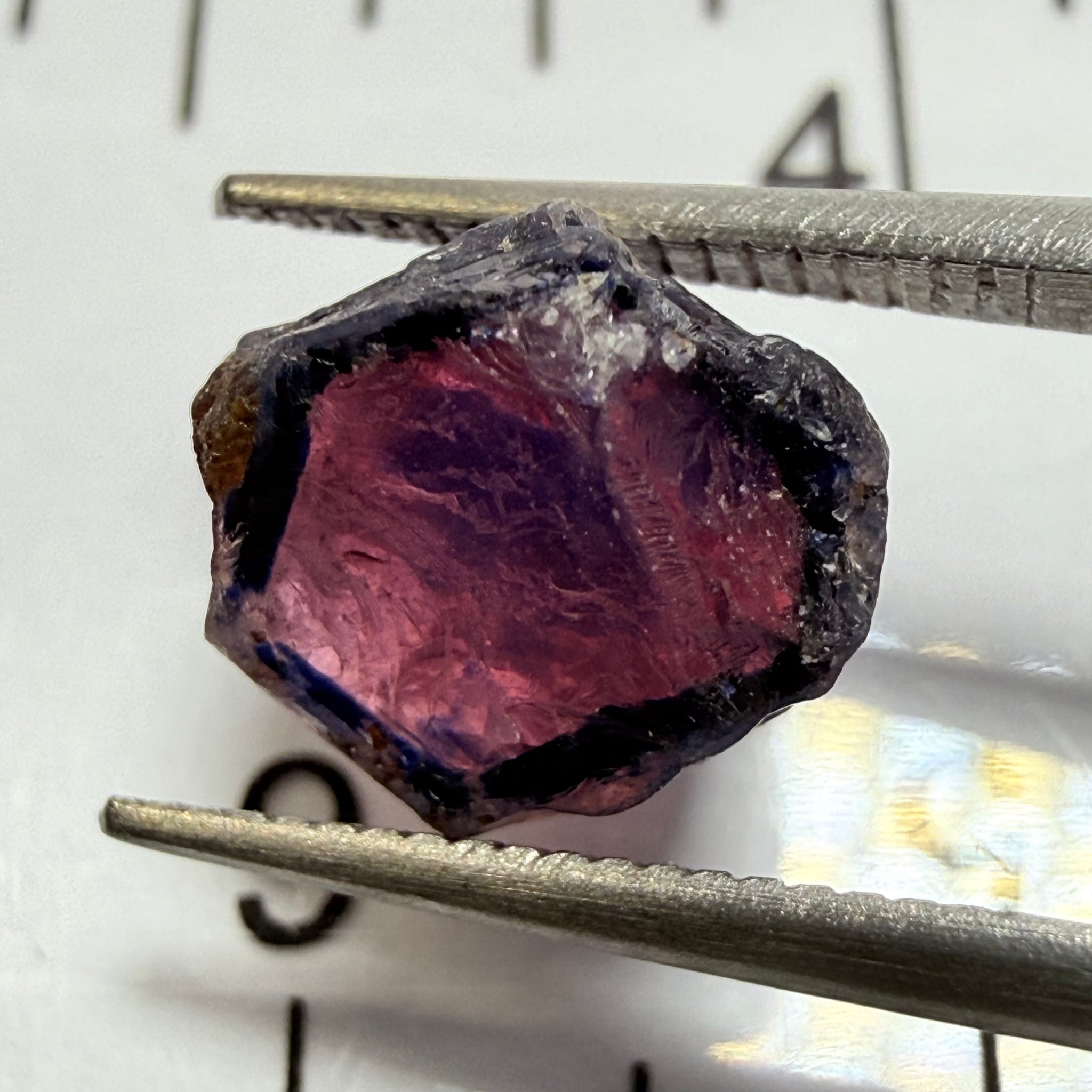 Winza Sapphire, 4.09ct, Winza, Tanzania, Untreated Unheated, vs- vvs and slightly cloudy