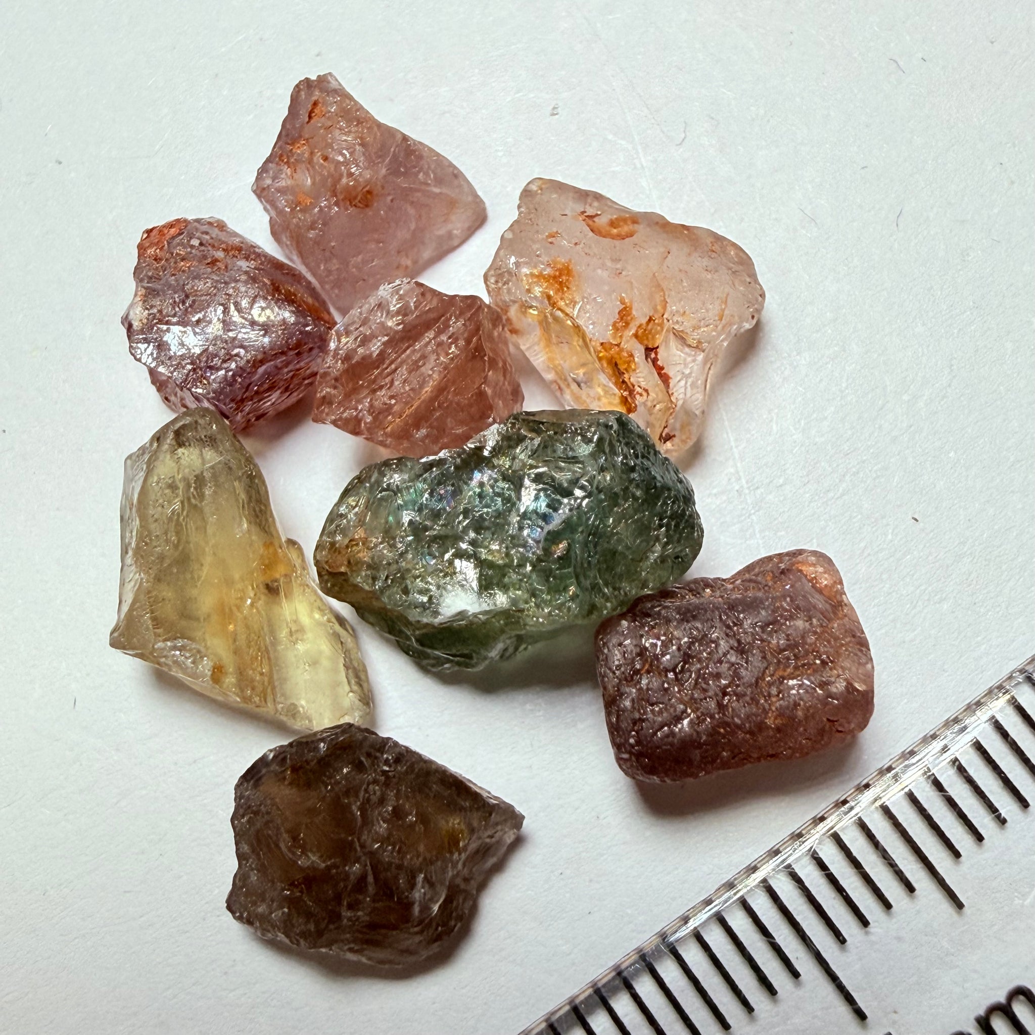 Umba Sapphire Lot, 35.96ct, Umba Valley, Tanzania, Untreated Unheated, moderately to heavily included