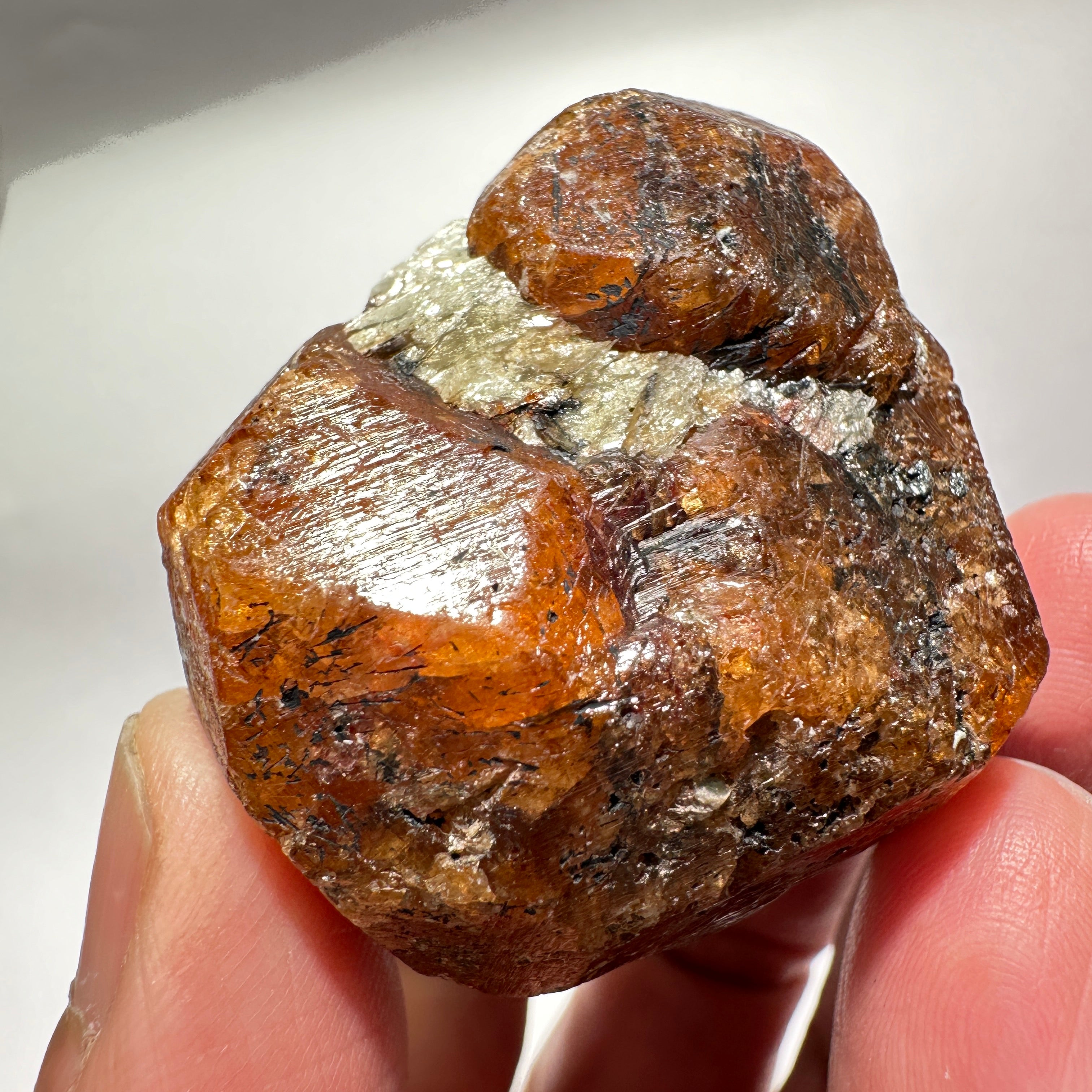 152.00gm / 760.00ct Large Mandarin Spessartite Garnet, Loliondo in Tanzania. 39 X 42 X 48mm, Untreated Unheated