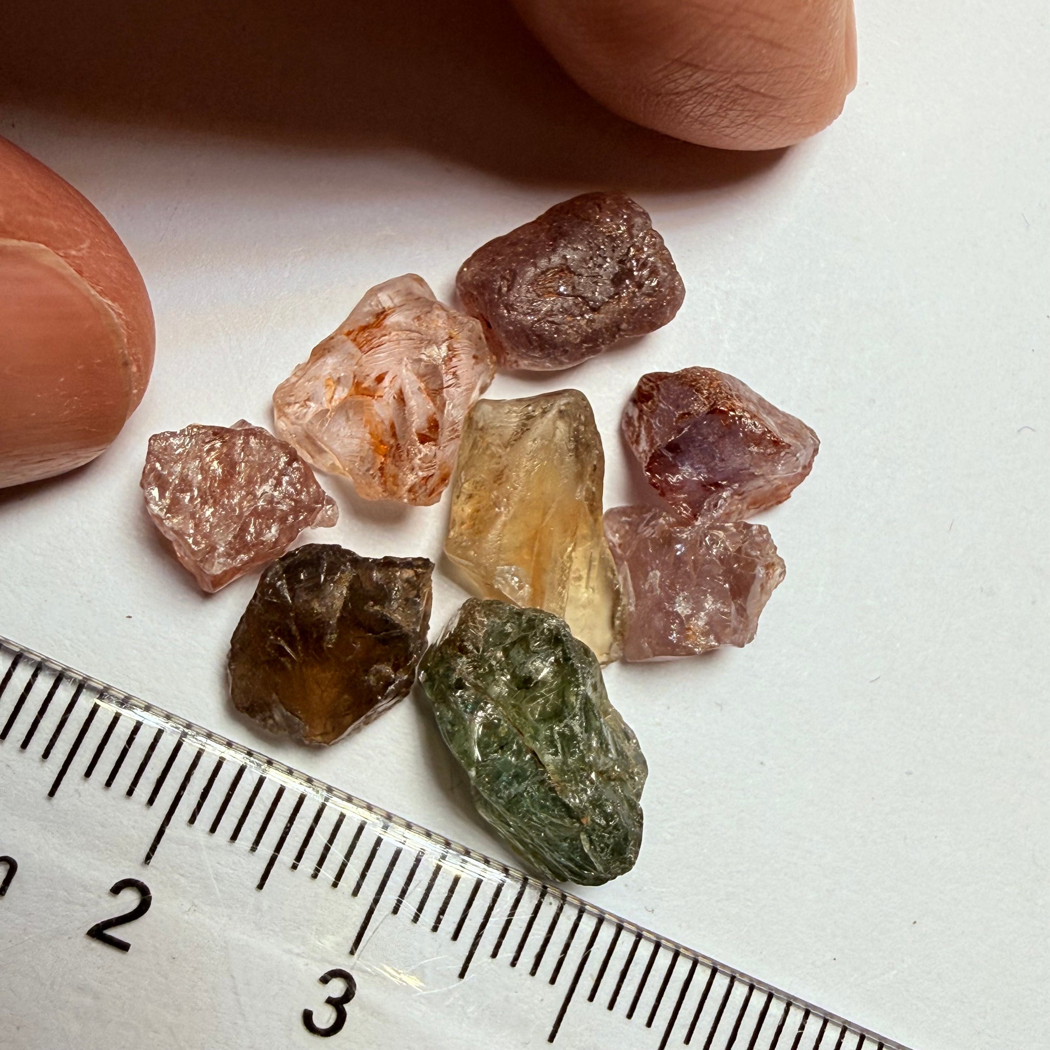 Umba Sapphire Lot, 35.96ct, Umba Valley, Tanzania, Untreated Unheated, moderately to heavily included