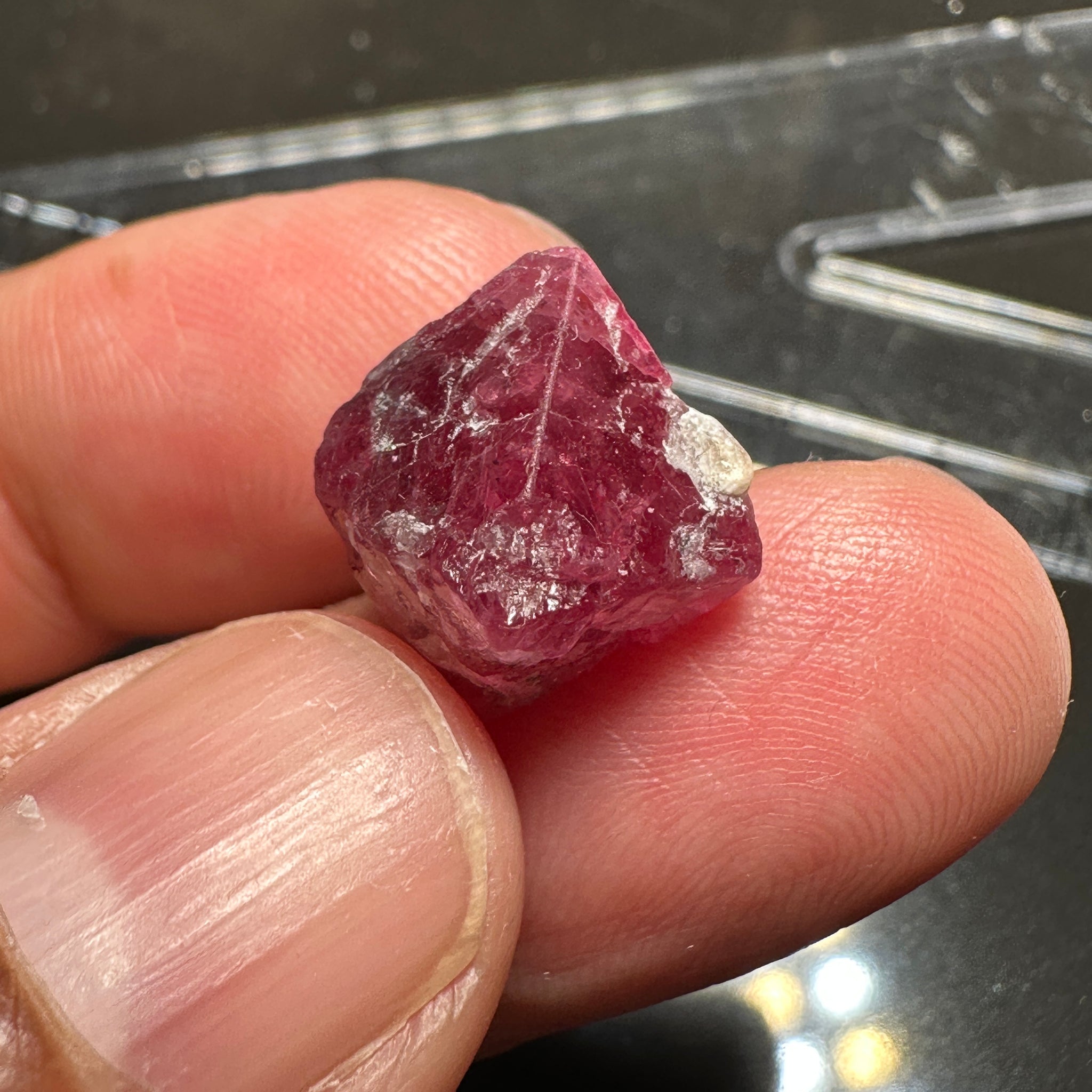 Mahenge Spinel Crystal, 14.96ct, Tanzania. Untreated Unheated