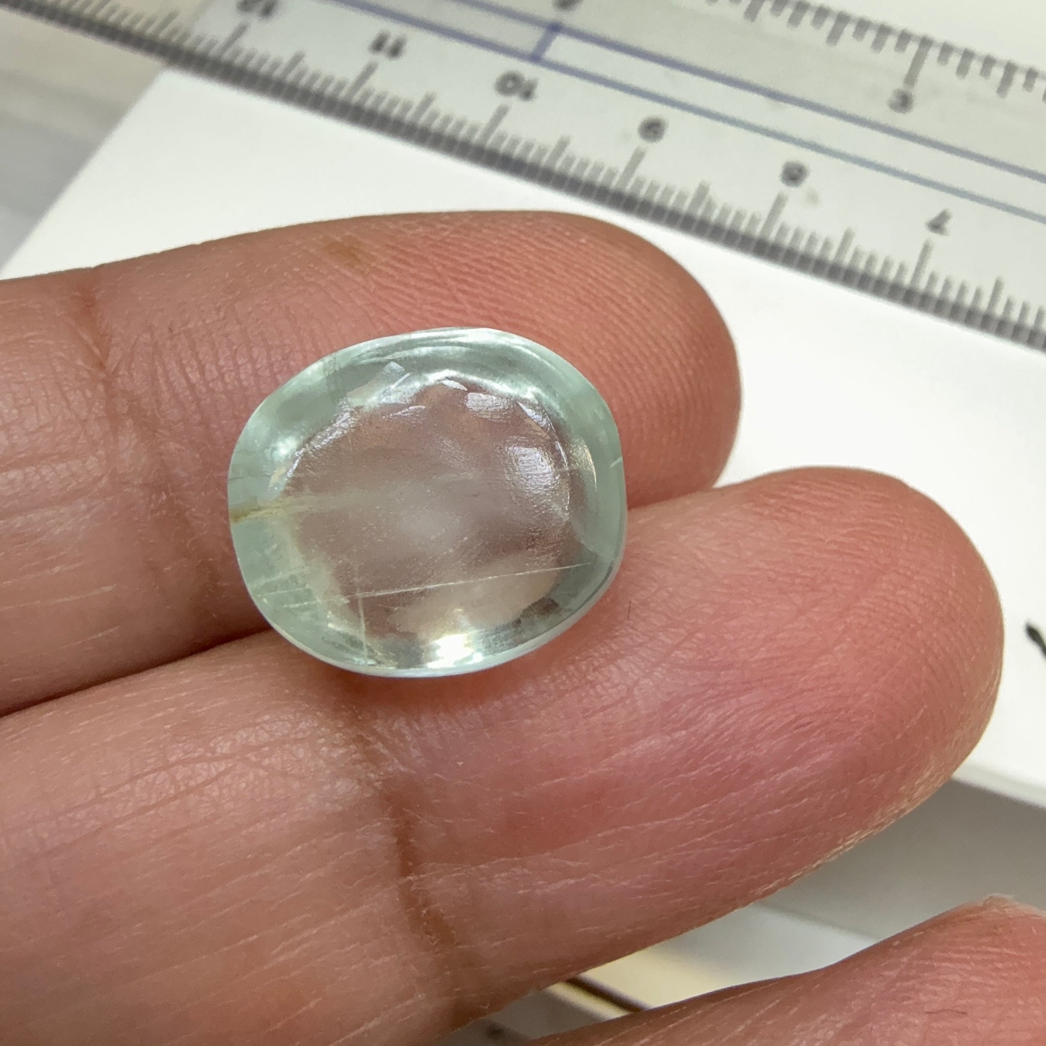 Aquamarine Cabochon, 10.40ct, Zambia, Unheated Untreated