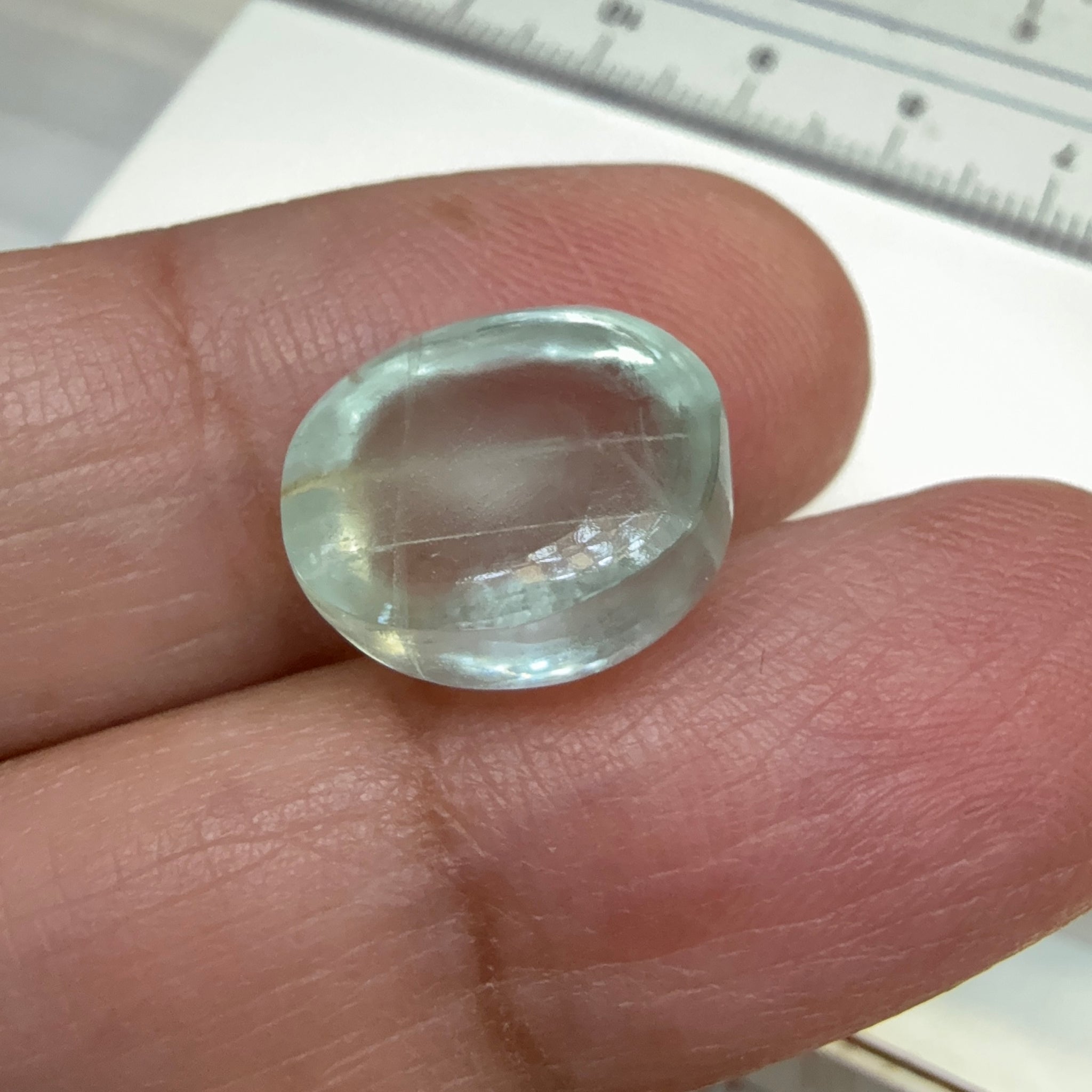 Aquamarine Cabochon, 10.40ct, Zambia, Unheated Untreated