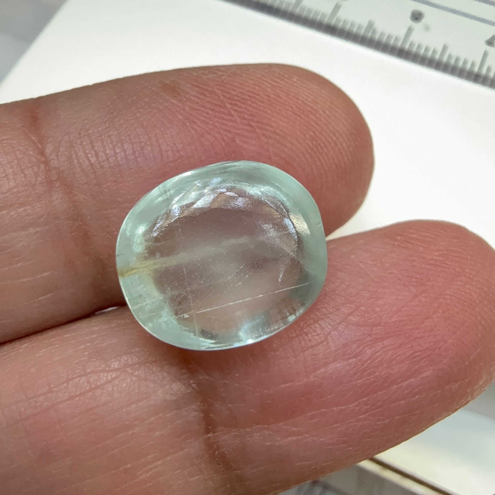 Aquamarine Cabochon, 10.40ct, Zambia, Unheated Untreated