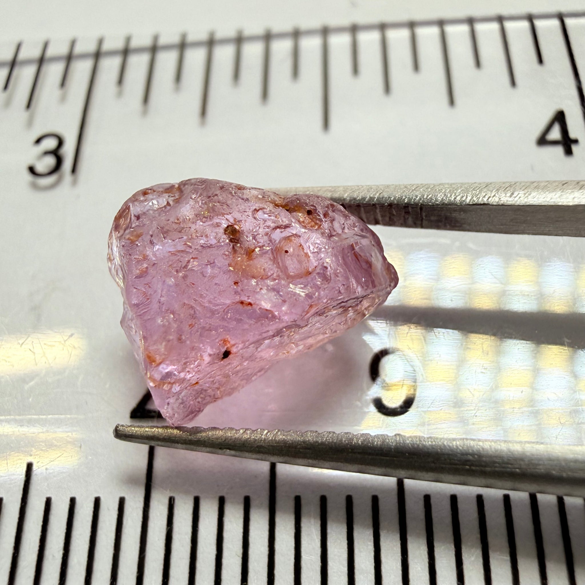 Umba Sapphire, 4.24ct, Umba Valley, Tanzania, Untreated Unheated. Moderately included. See backlit video for inclusions.