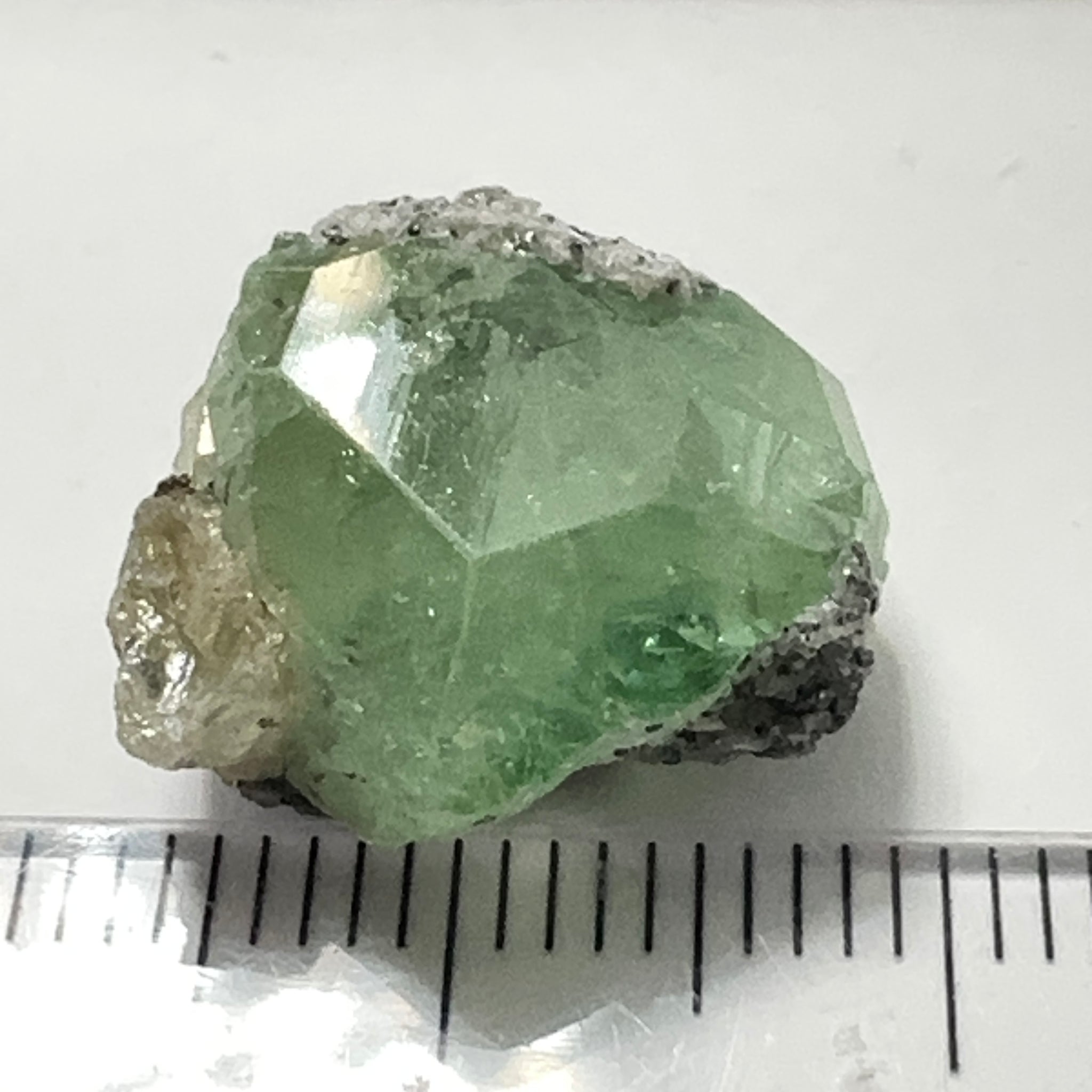 Diopside crystal on matrix, 16.03ct, Merelani, Tanzania