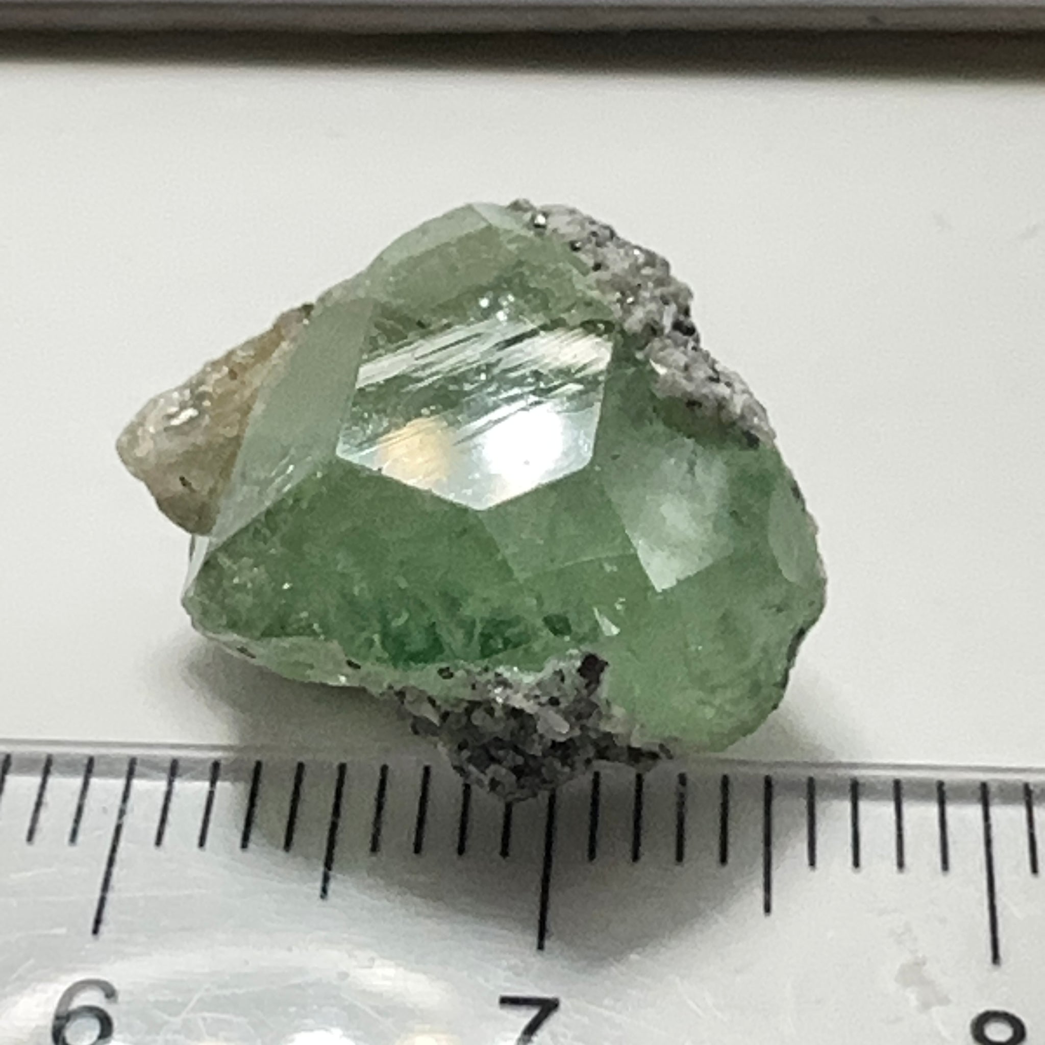 Diopside crystal on matrix, 16.03ct, Merelani, Tanzania