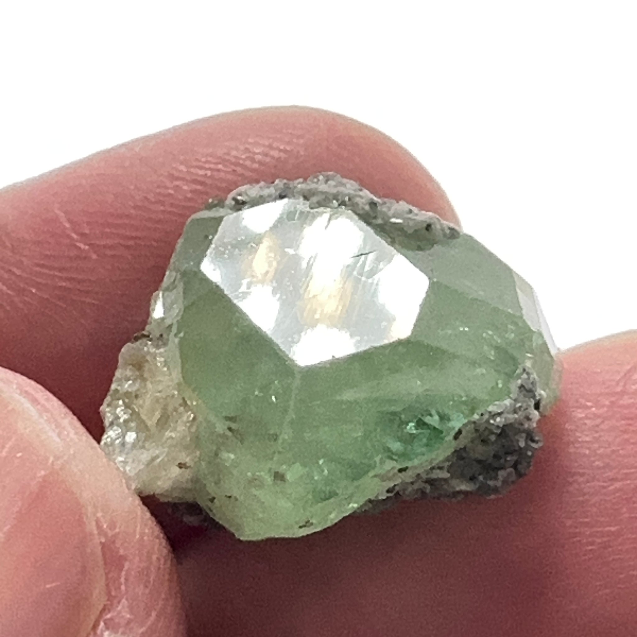 Diopside crystal on matrix, 16.03ct, Merelani, Tanzania
