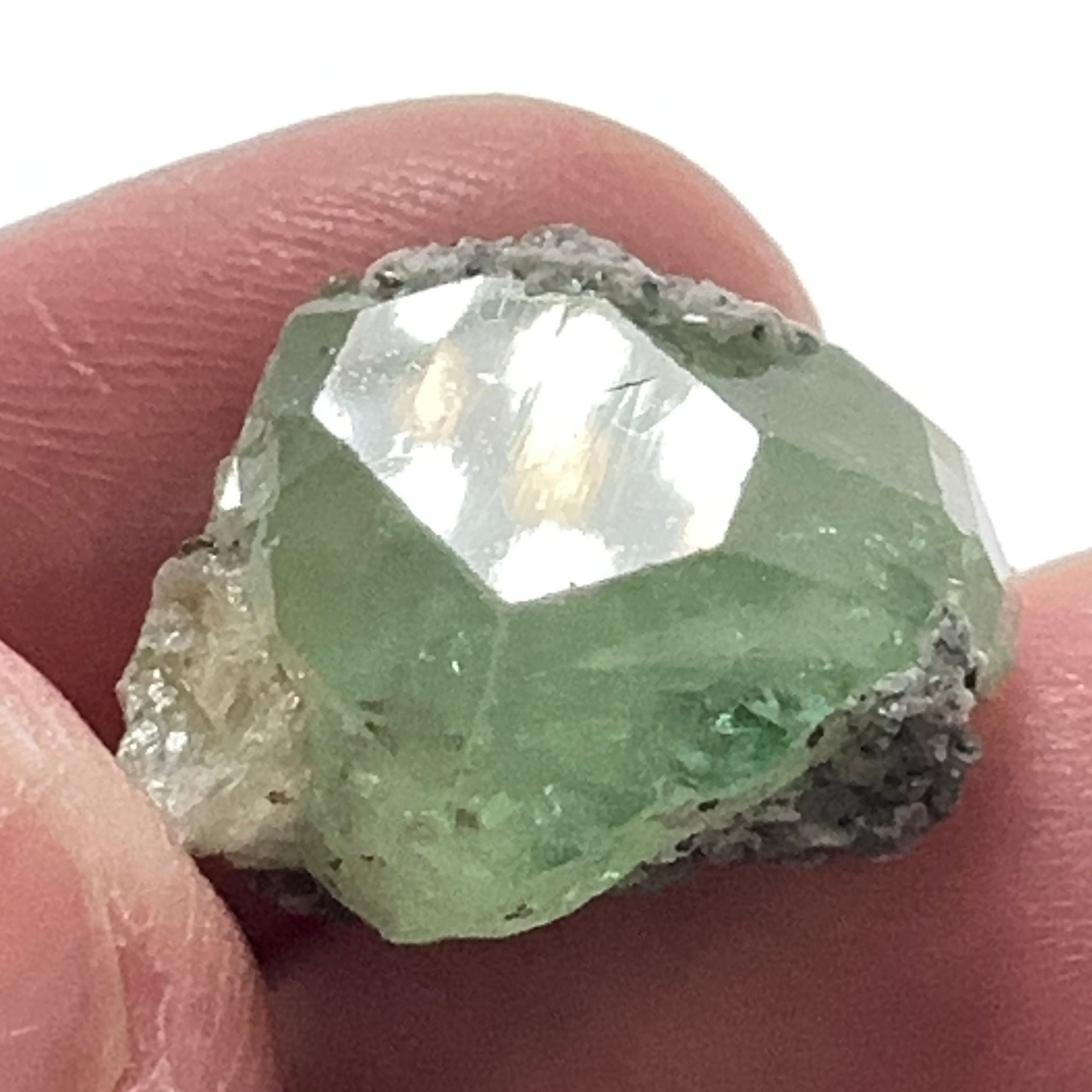 Diopside crystal on matrix, 16.03ct, Merelani, Tanzania