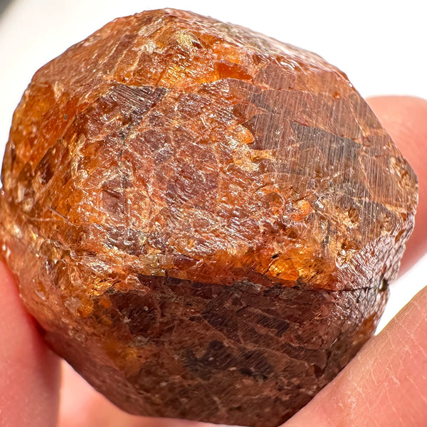 Mandarin Spessartite Garnet Crystal, 52.10gm / 260.50ct, Loliondo in Tanzania. 28.8 X 30.8 X 22mm, Untreated Unheated
