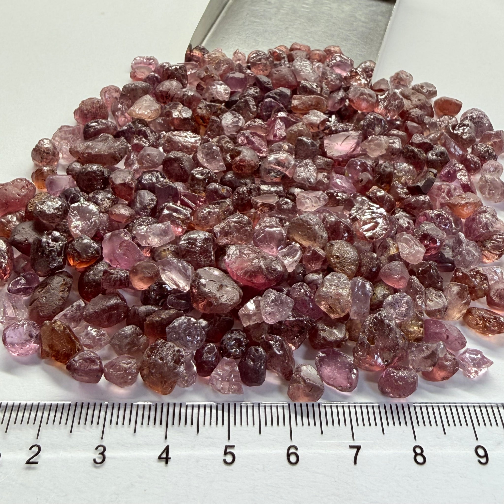 Mixed Garnet Lot some are Dragon Garnets too, 112.60gm / 563.00ct, Lindi, Tanzania, Untreated Unheated, all have inclusions but facetable with inclusions
