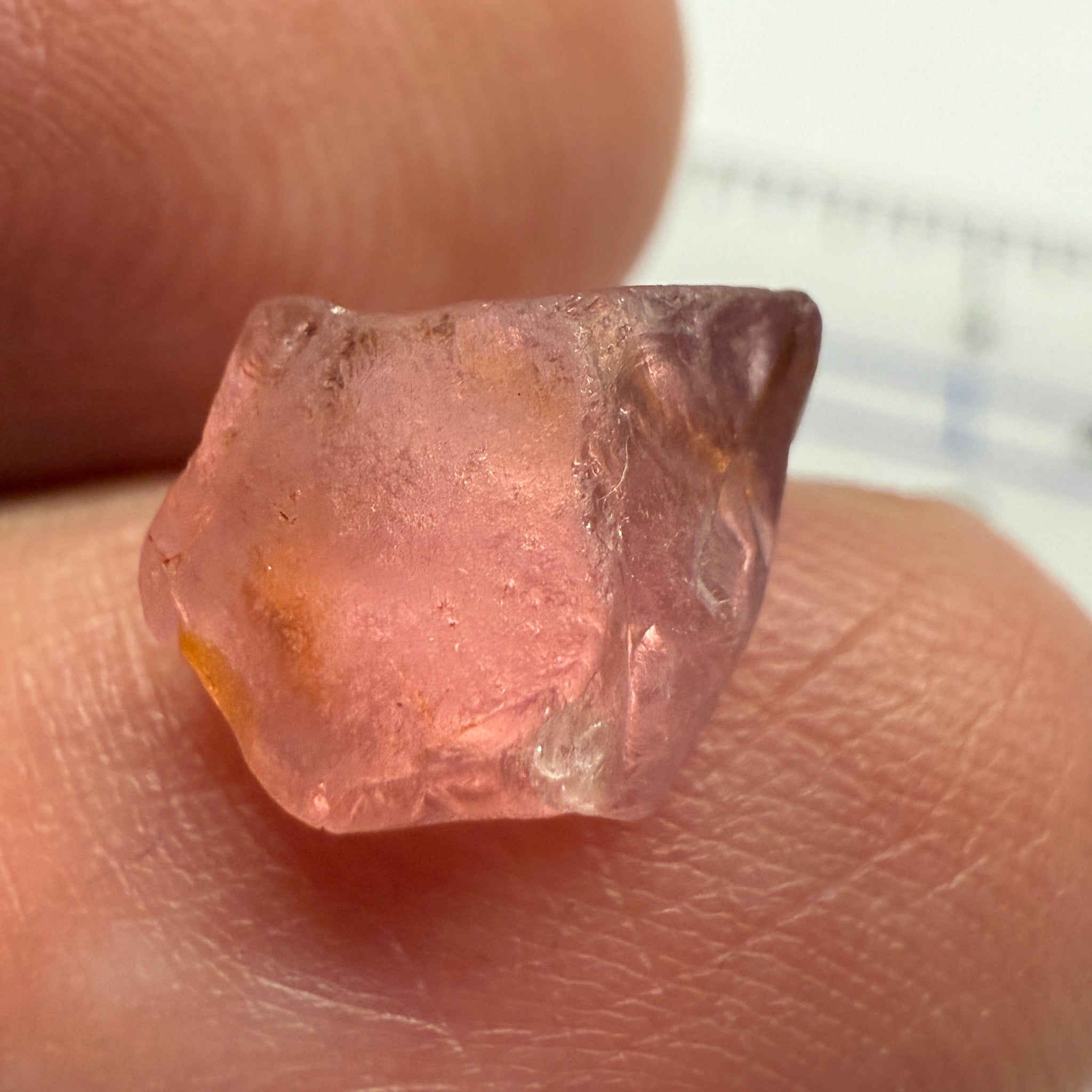 Mahenge Spinel, 3.65ct, Mahenge, Tanzania, Untreated Unheated. Slight crack on one end will come off on preforming, rest slightly milky