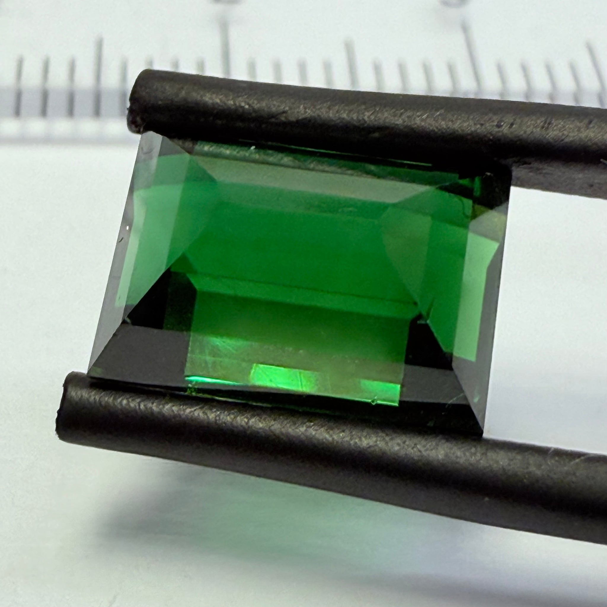 Chrome Tourmaline, 4.79ct, Landanai, Tanzania, Untreated Unheated, very very rare, from the legendary Landanai mines that produce the worlds finest Chrome Tourmalines, 10.60 x 7.40  x 6.70mm