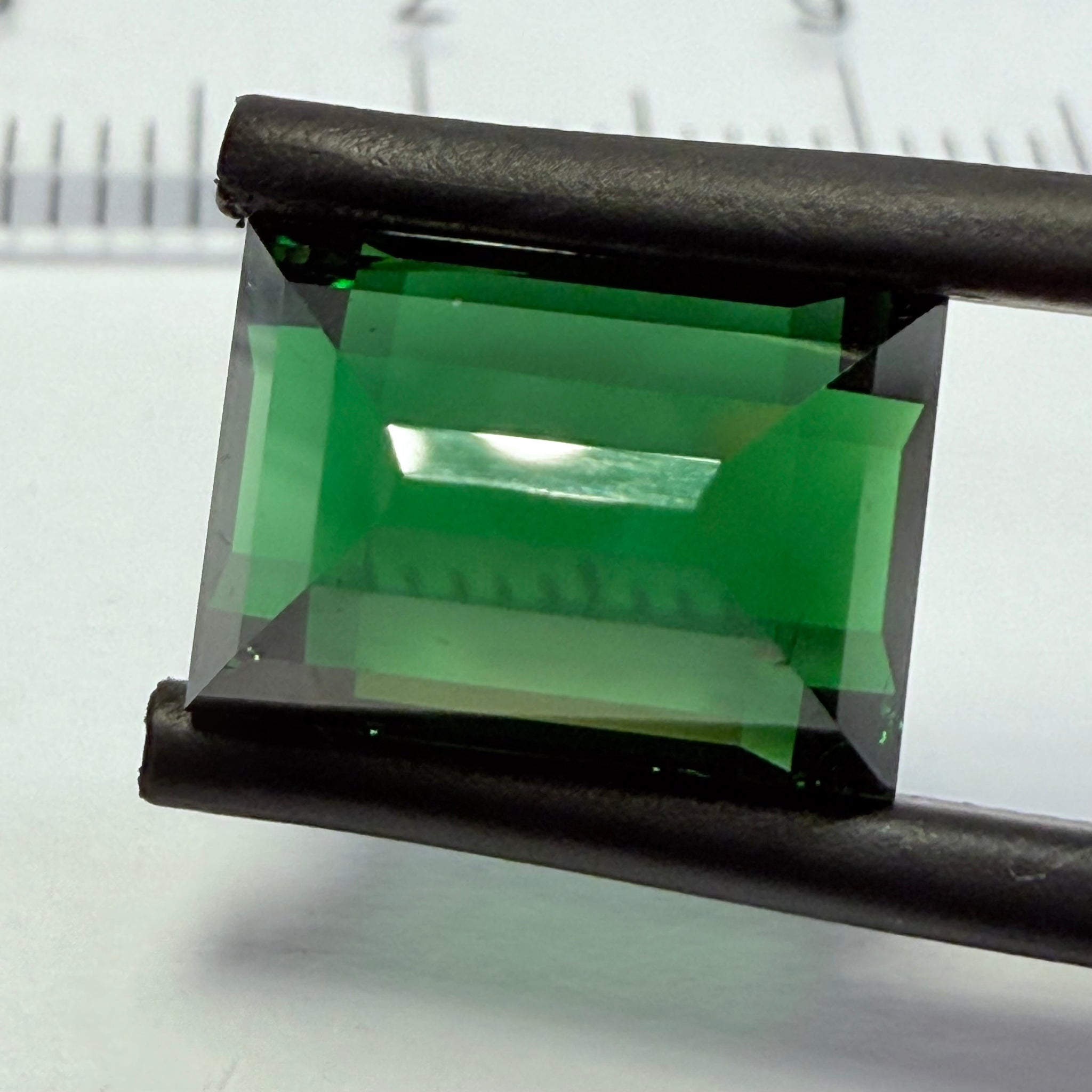 Chrome Tourmaline, 4.79ct, Landanai, Tanzania, Untreated Unheated, very very rare, from the legendary Landanai mines that produce the worlds finest Chrome Tourmalines, 10.60 x 7.40  x 6.70mm