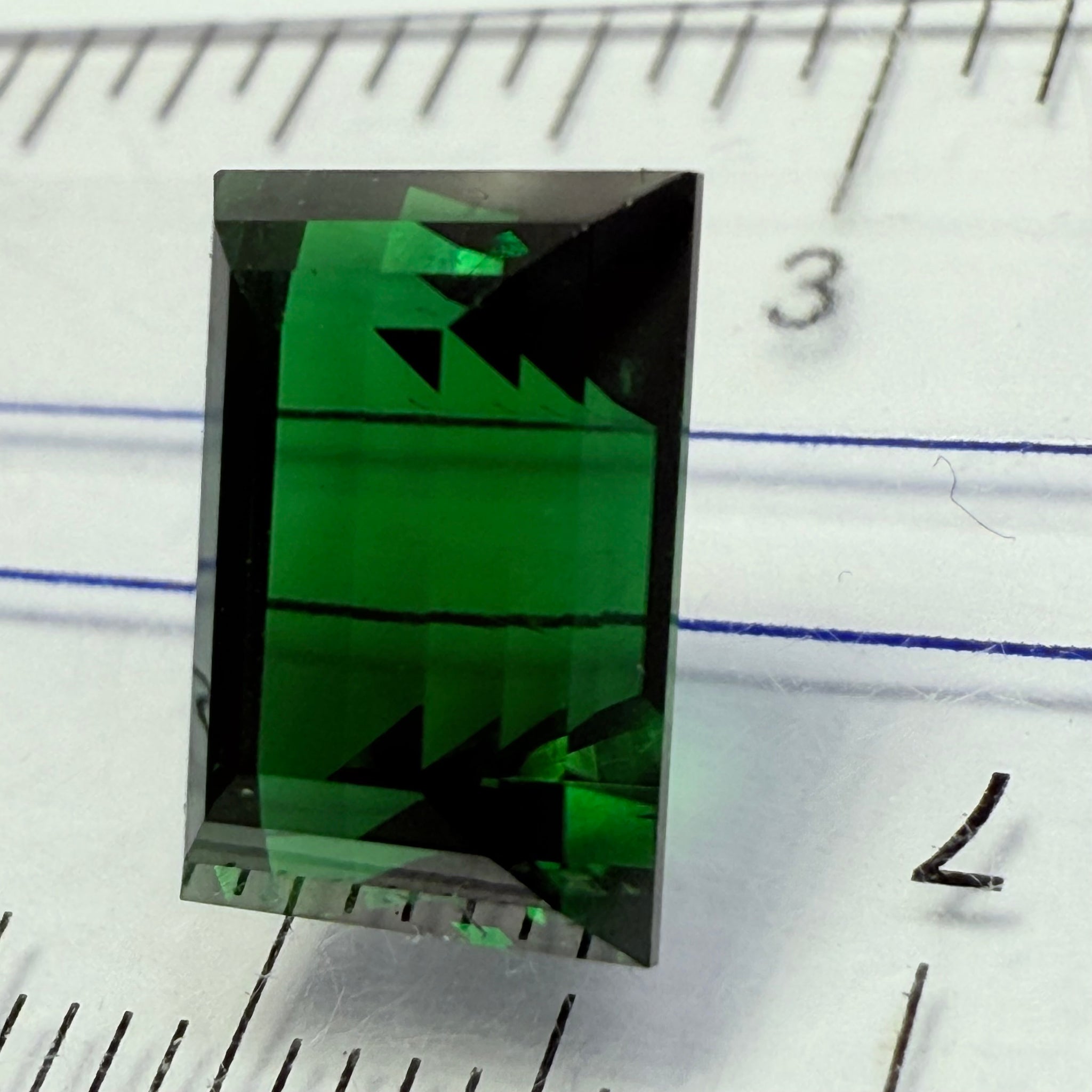 Chrome Tourmaline, 4.79ct, Landanai, Tanzania, Untreated Unheated, very very rare, from the legendary Landanai mines that produce the worlds finest Chrome Tourmalines, 10.60 x 7.40  x 6.70mm