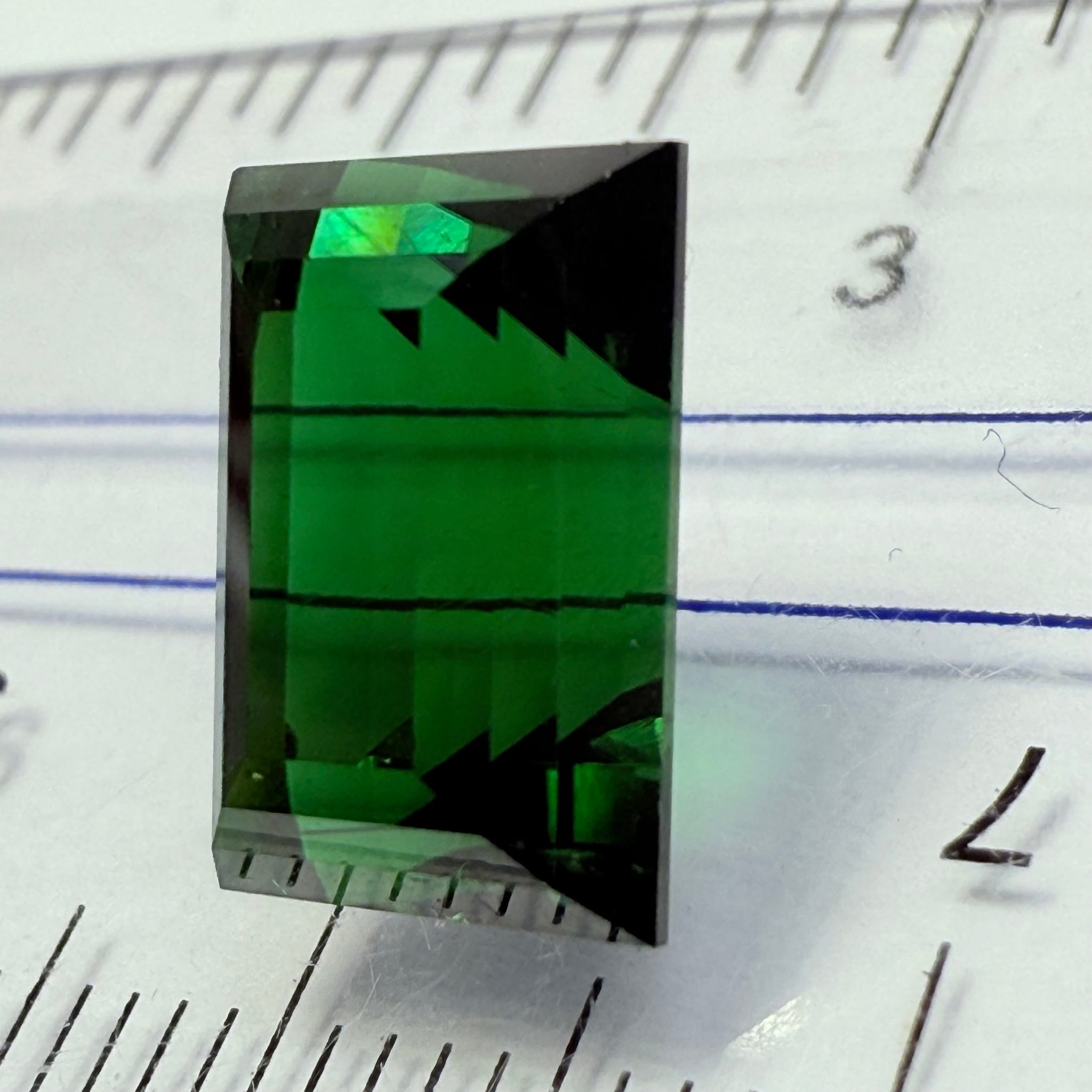 Chrome Tourmaline, 4.79ct, Landanai, Tanzania, Untreated Unheated, very very rare, from the legendary Landanai mines that produce the worlds finest Chrome Tourmalines, 10.60 x 7.40  x 6.70mm