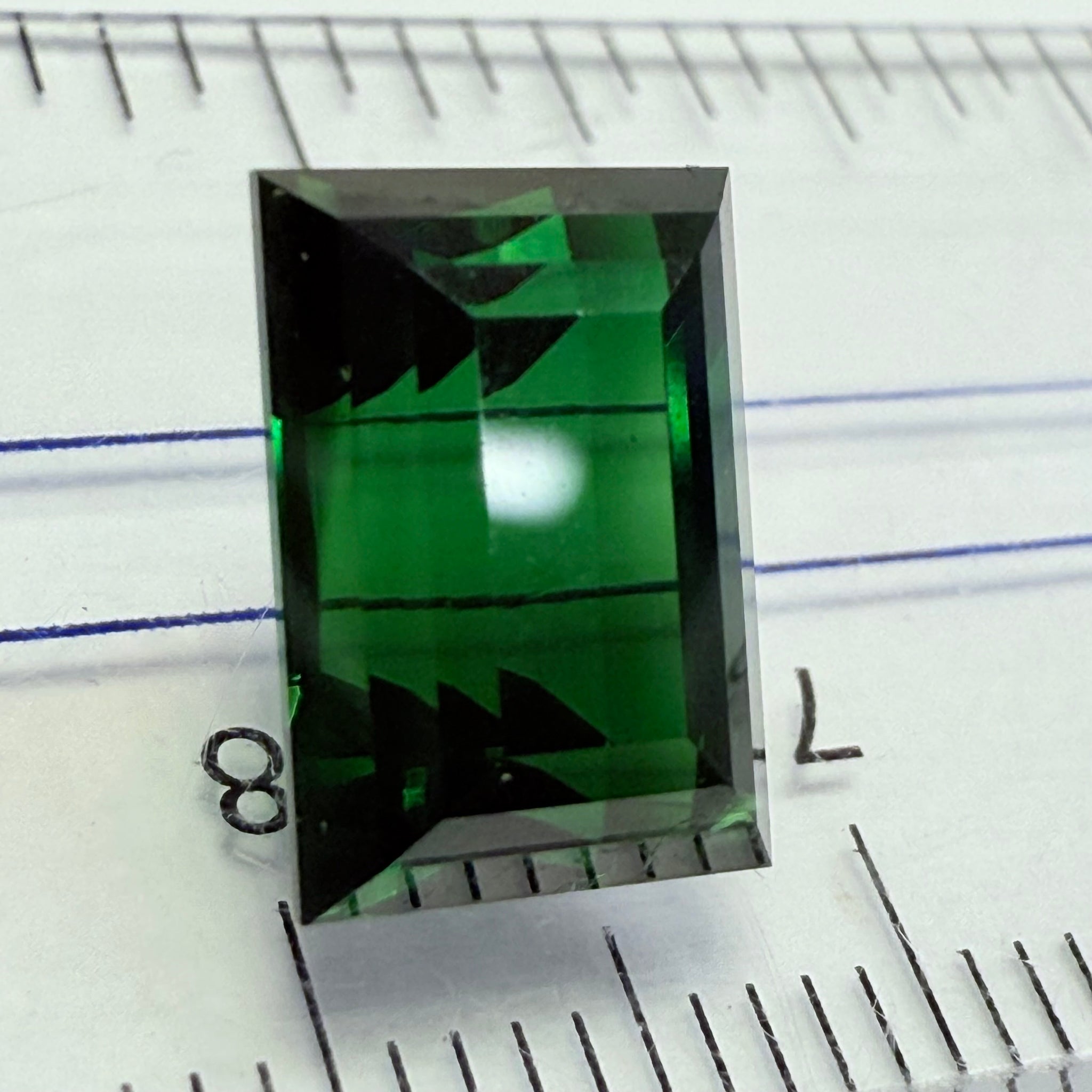 Chrome Tourmaline, 4.79ct, Landanai, Tanzania, Untreated Unheated, very very rare, from the legendary Landanai mines that produce the worlds finest Chrome Tourmalines, 10.60 x 7.40  x 6.70mm