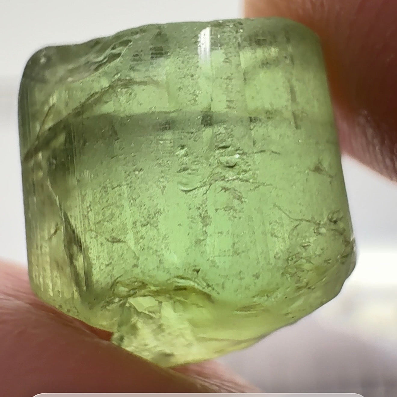 Congo Tourmaline, 8.88ct, Untreated Unheated, dividing crack, see pics I have market the crack, with crack out larger piece is vvs-if