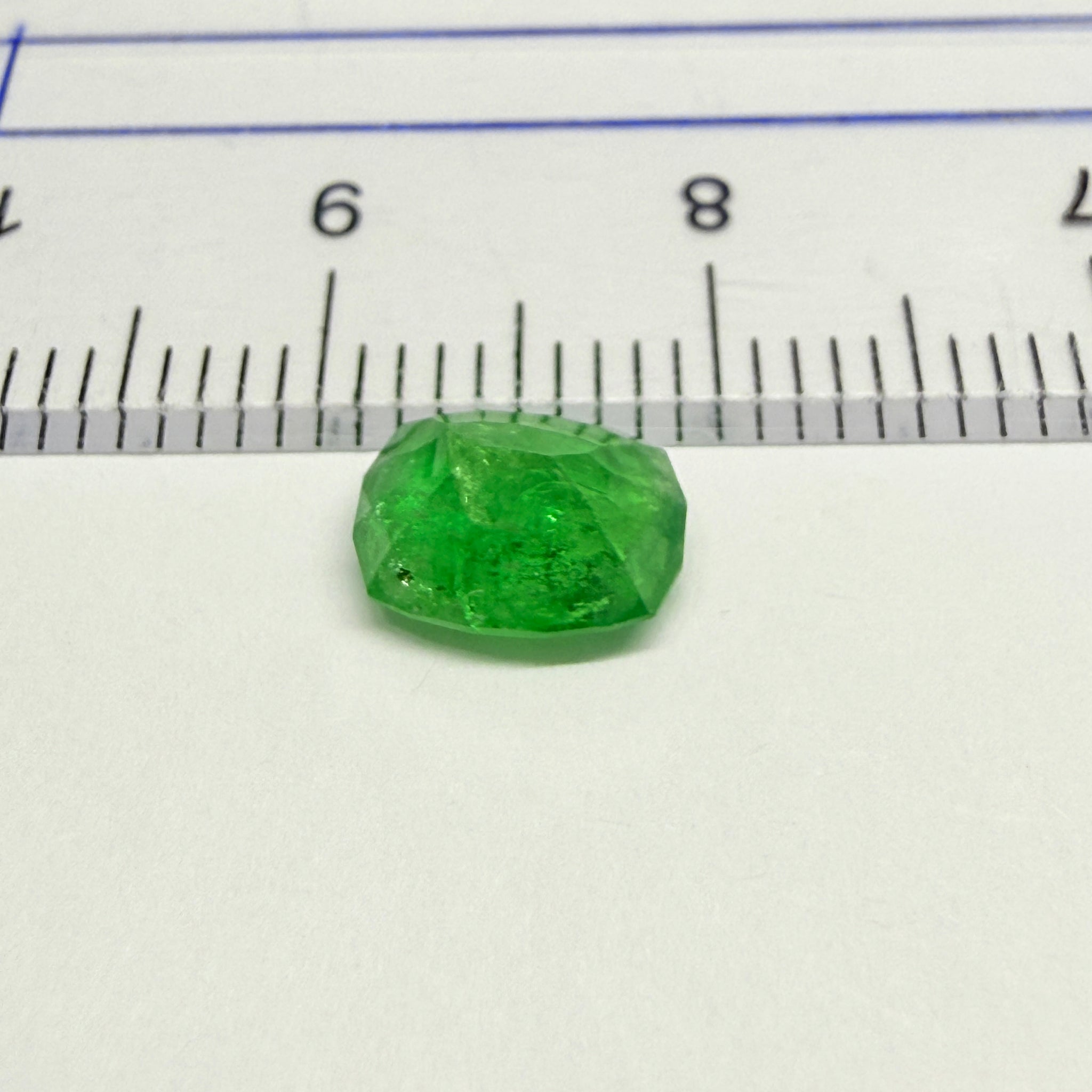 Tsavorite Garnet, 1.55ct, Kenya, Unheated Untreated, native cut.