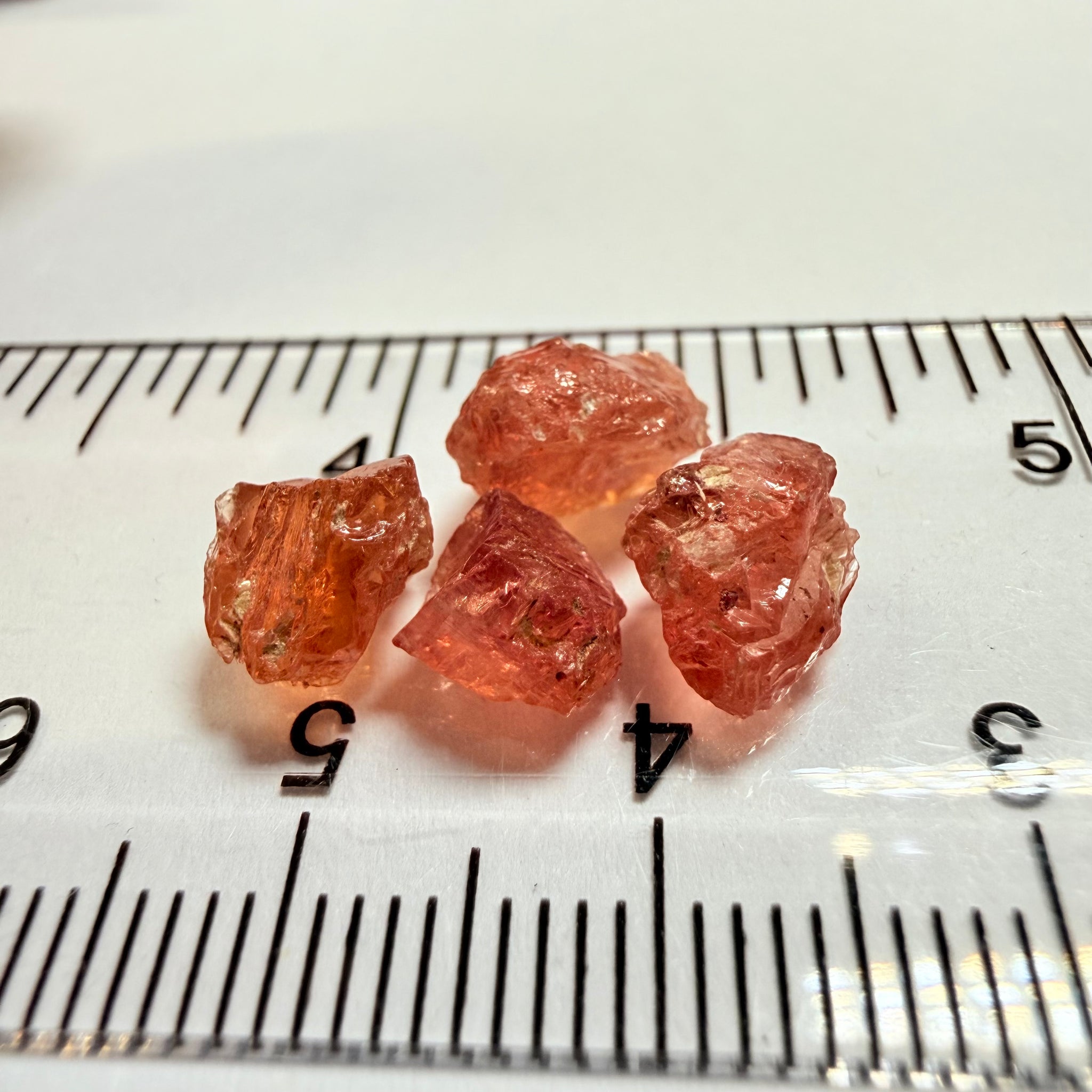 Umba Padparadscha Sapphire Lot, 9.04ct, Umba Valley, Tanzania, Untreated Unheated, vvs, 2.26ct average