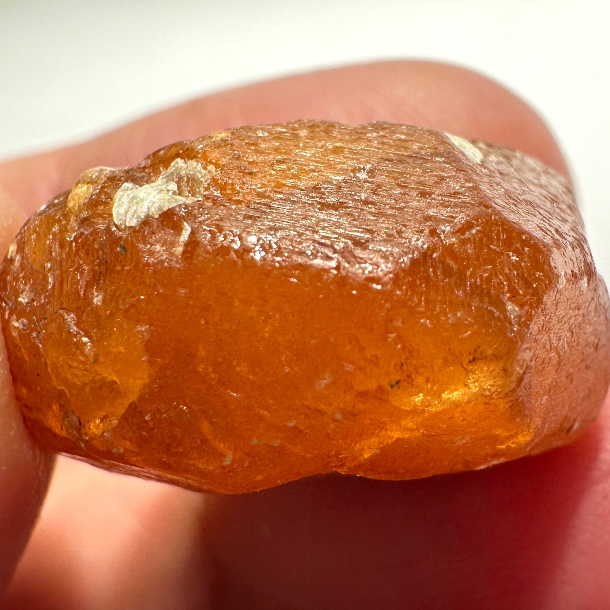Mandarin Spessartite Garnet Crystal, 12.30gm, Loliondo in Tanzania, Untreated Unheated