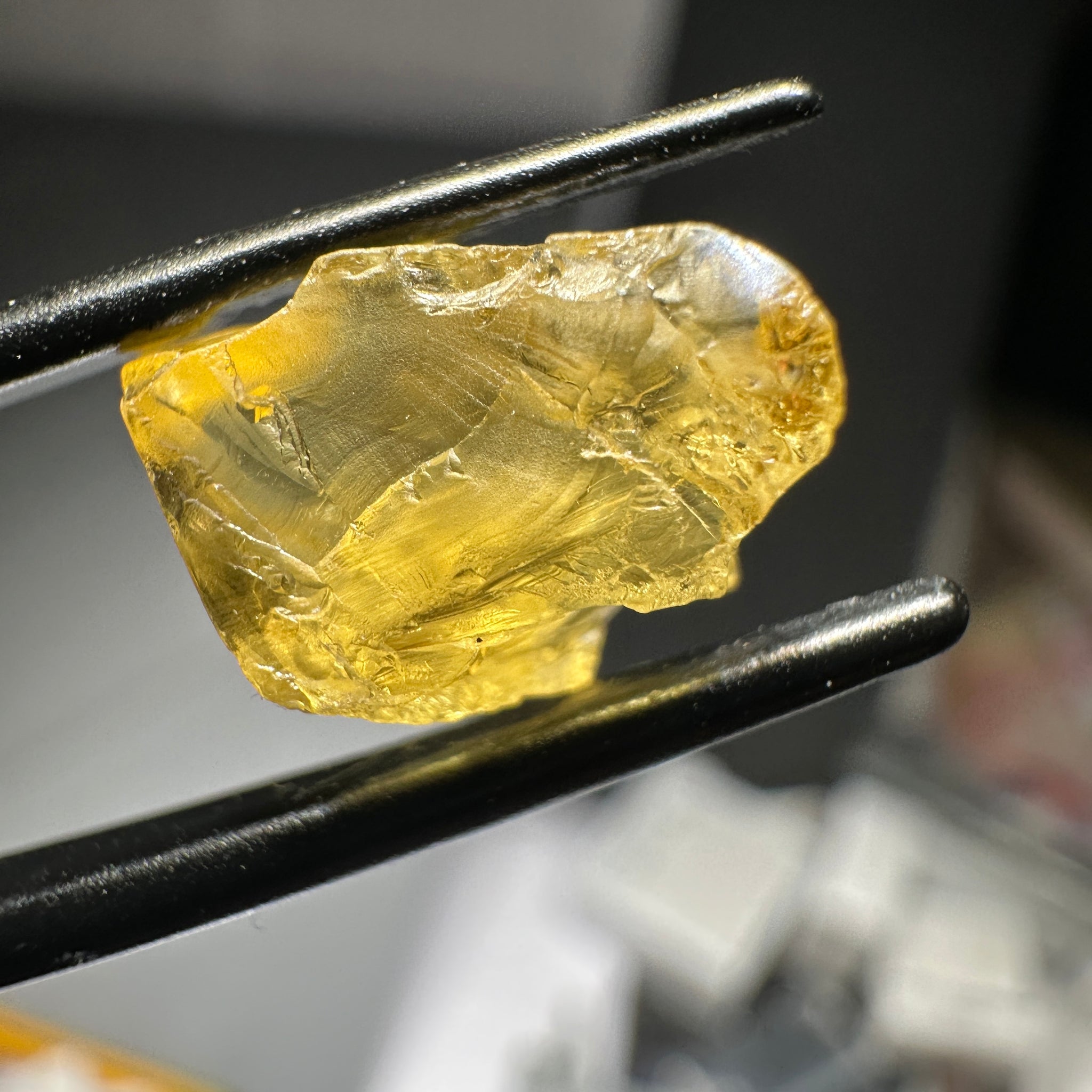 Danburite, 4.13ct, Tanzania. Untreated Unheated. Fine silky needles, flat shape