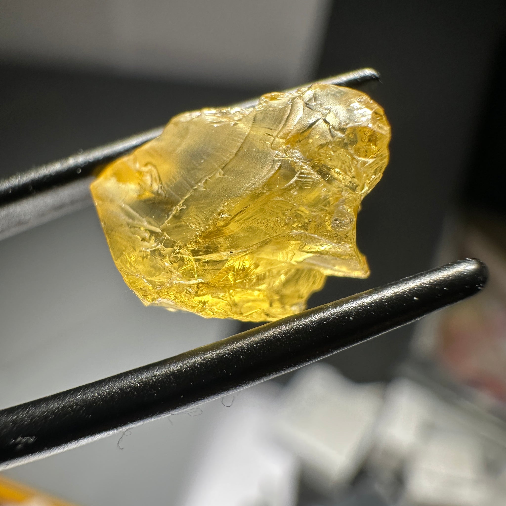 Danburite, 4.13ct, Tanzania. Untreated Unheated. Fine silky needles, flat shape