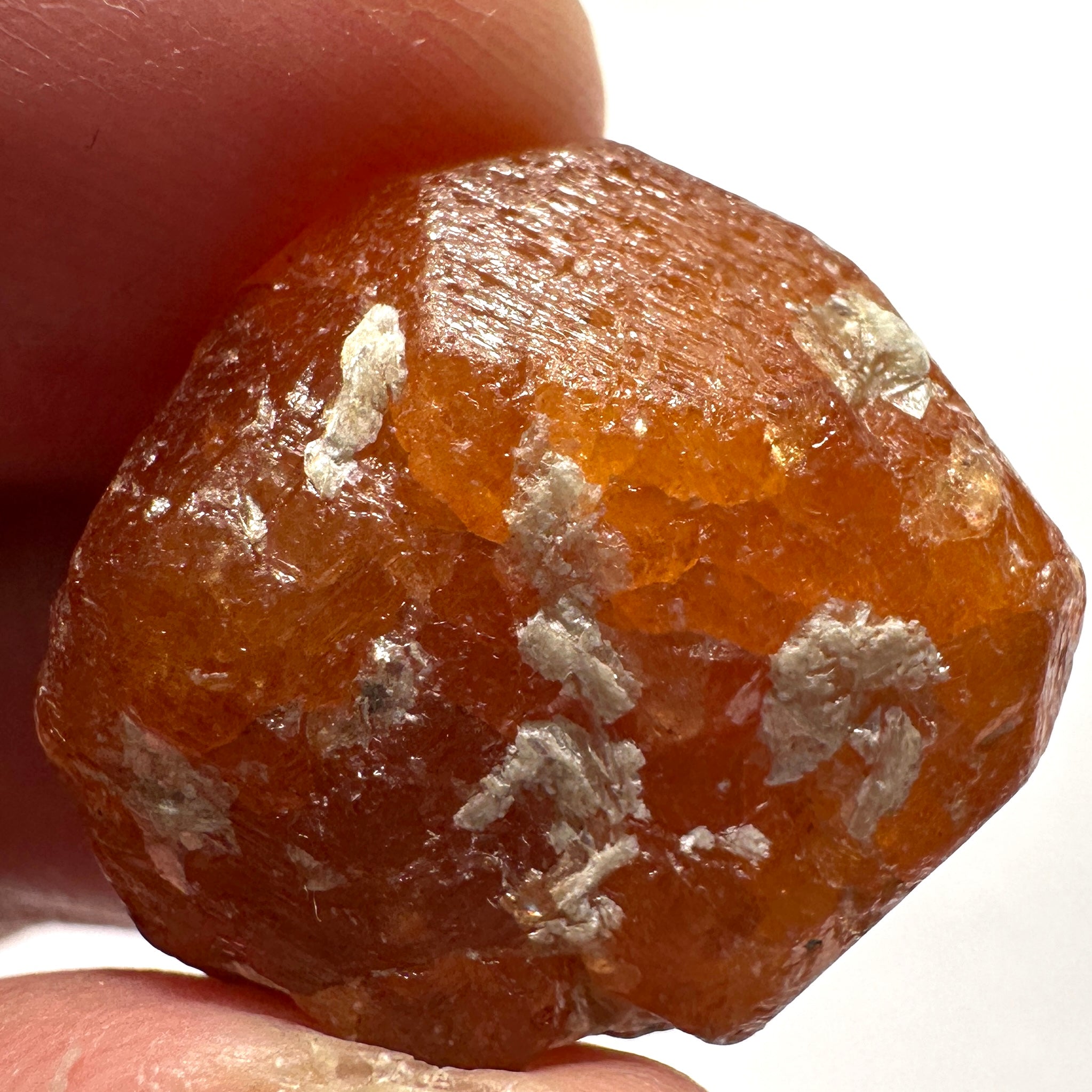Mandarin Spessartite Garnet Crystal, 12.30gm, Loliondo in Tanzania, Untreated Unheated