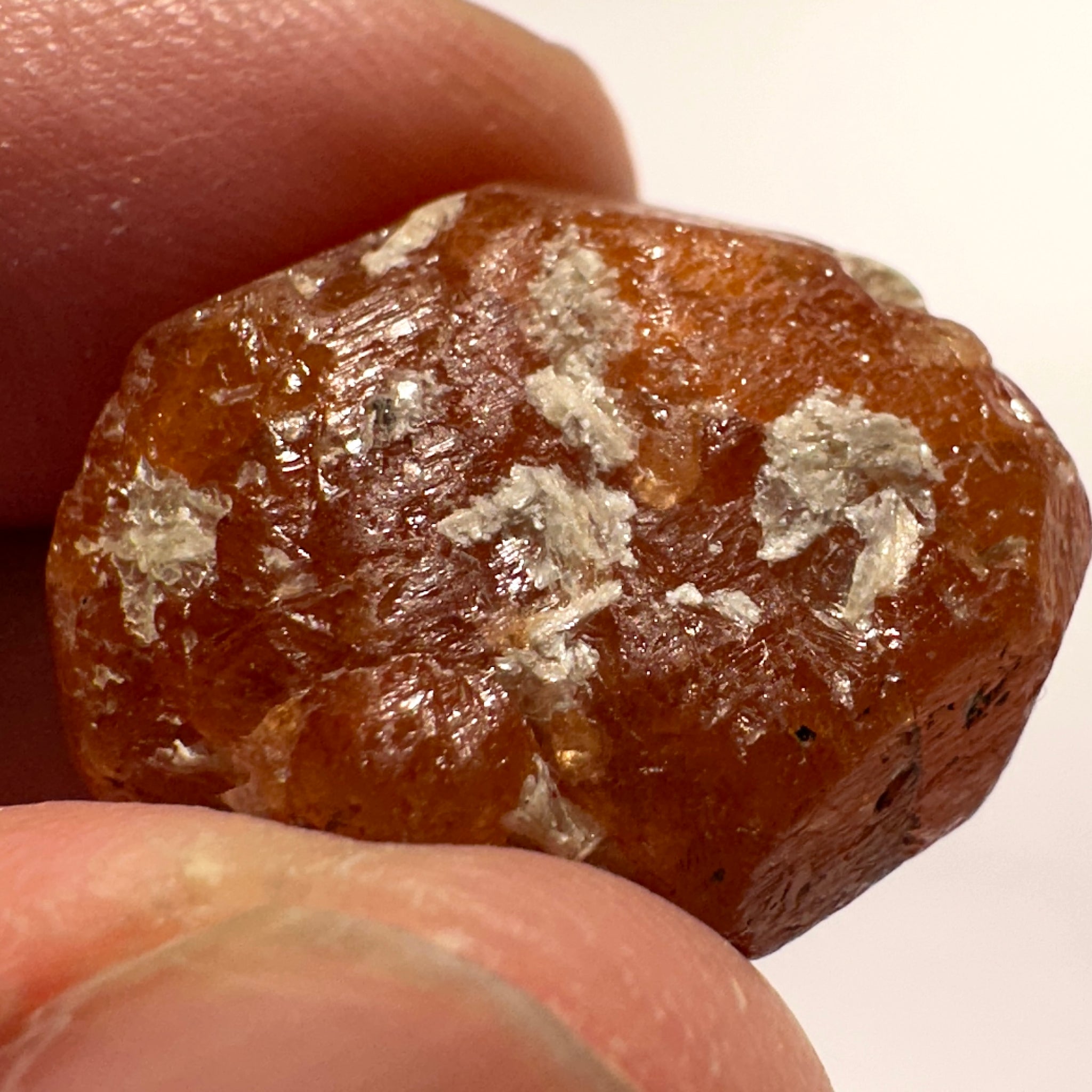 Mandarin Spessartite Garnet Crystal, 12.30gm, Loliondo in Tanzania, Untreated Unheated