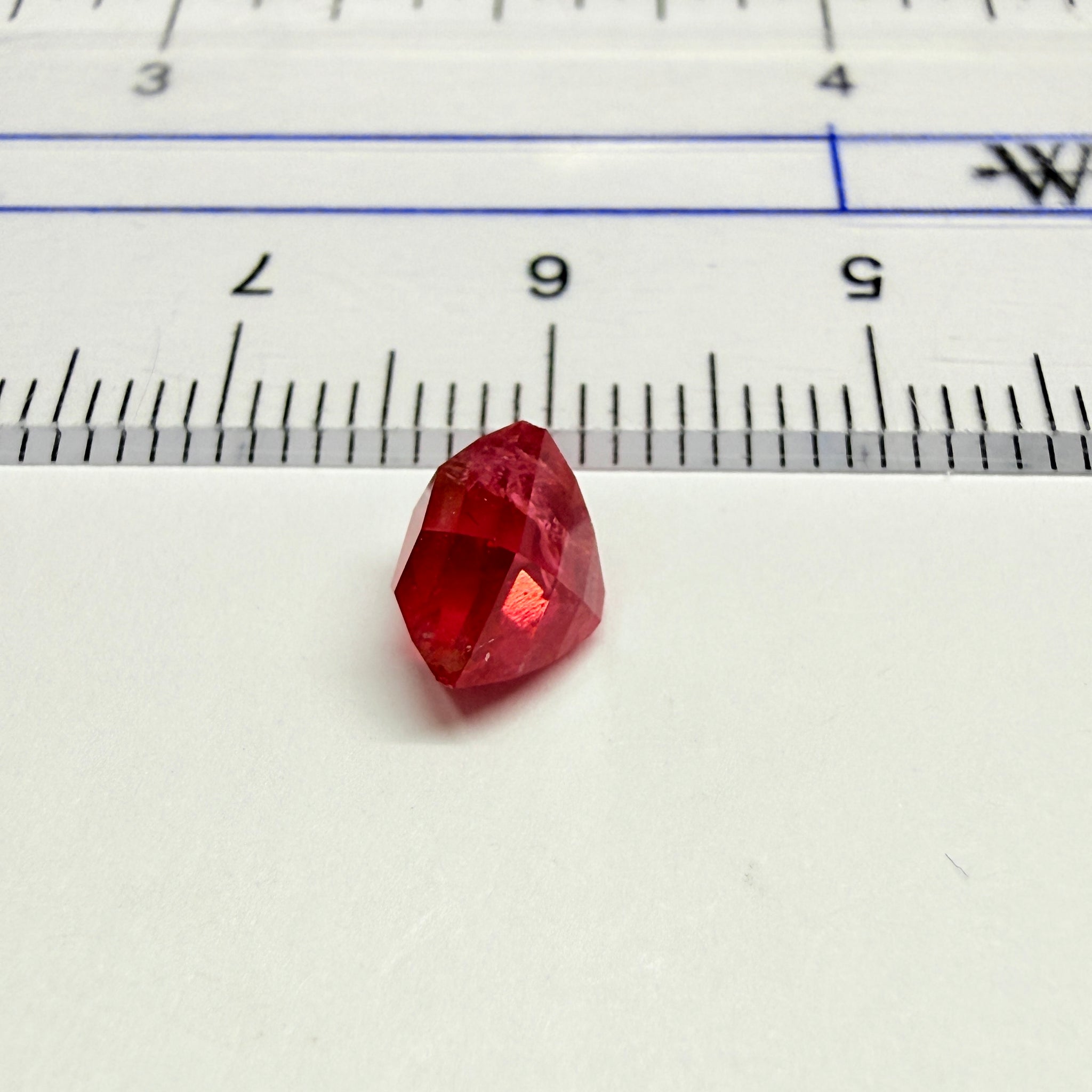 Mahenge Red Spinel, 1.55ct, Mahenge, Tanzania, Untreated Unheated, fancy freeform cut, large pavilion for a high setting
