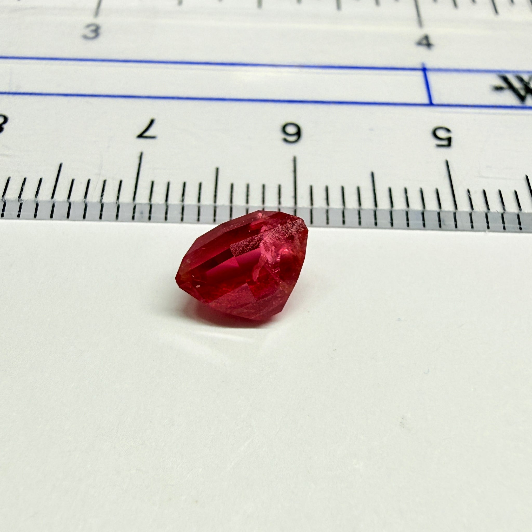 Mahenge Red Spinel, 1.55ct, Mahenge, Tanzania, Untreated Unheated, fancy freeform cut, large pavilion for a high setting
