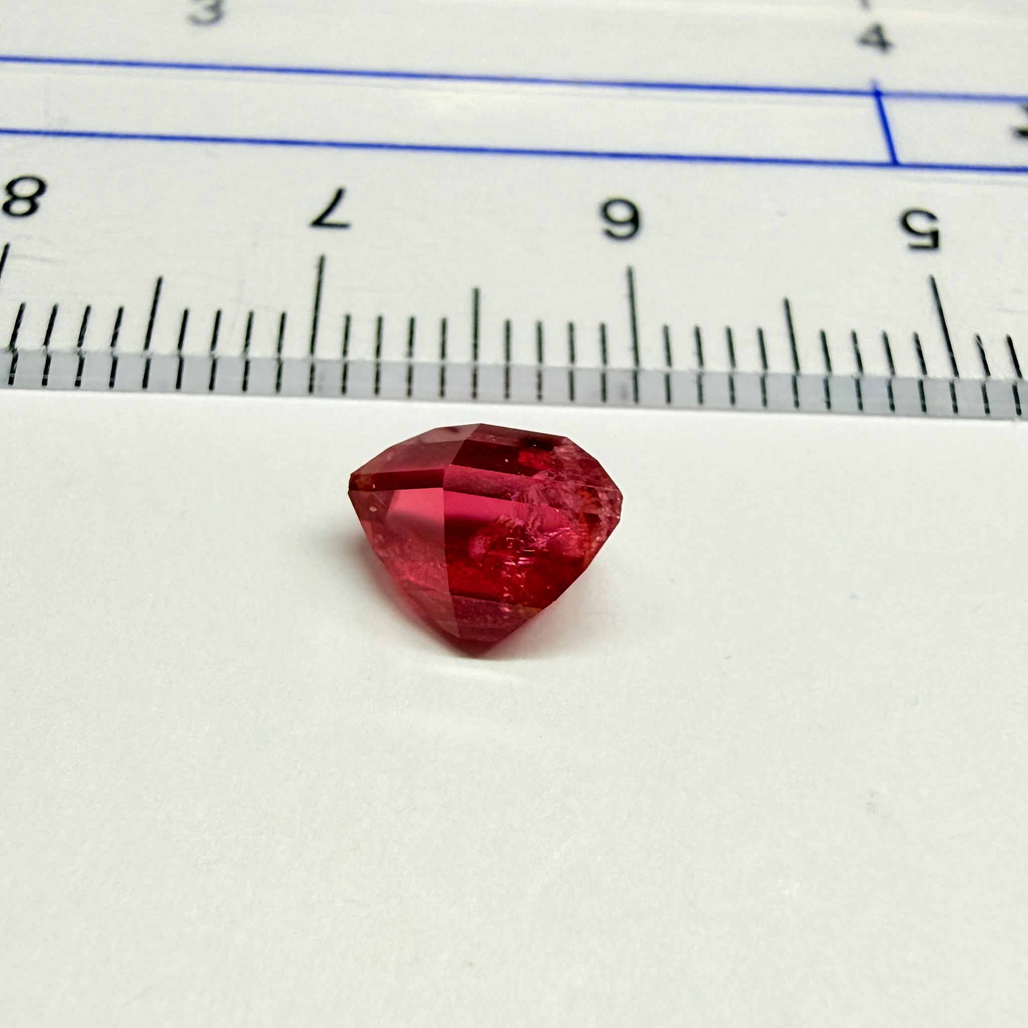 Mahenge Red Spinel, 1.55ct, Mahenge, Tanzania, Untreated Unheated, fancy freeform cut, large pavilion for a high setting