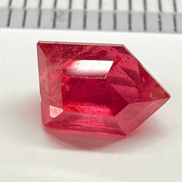 Mahenge Red Spinel, 1.55ct, Mahenge, Tanzania, Untreated Unheated, fancy freeform cut, large pavilion for a high setting