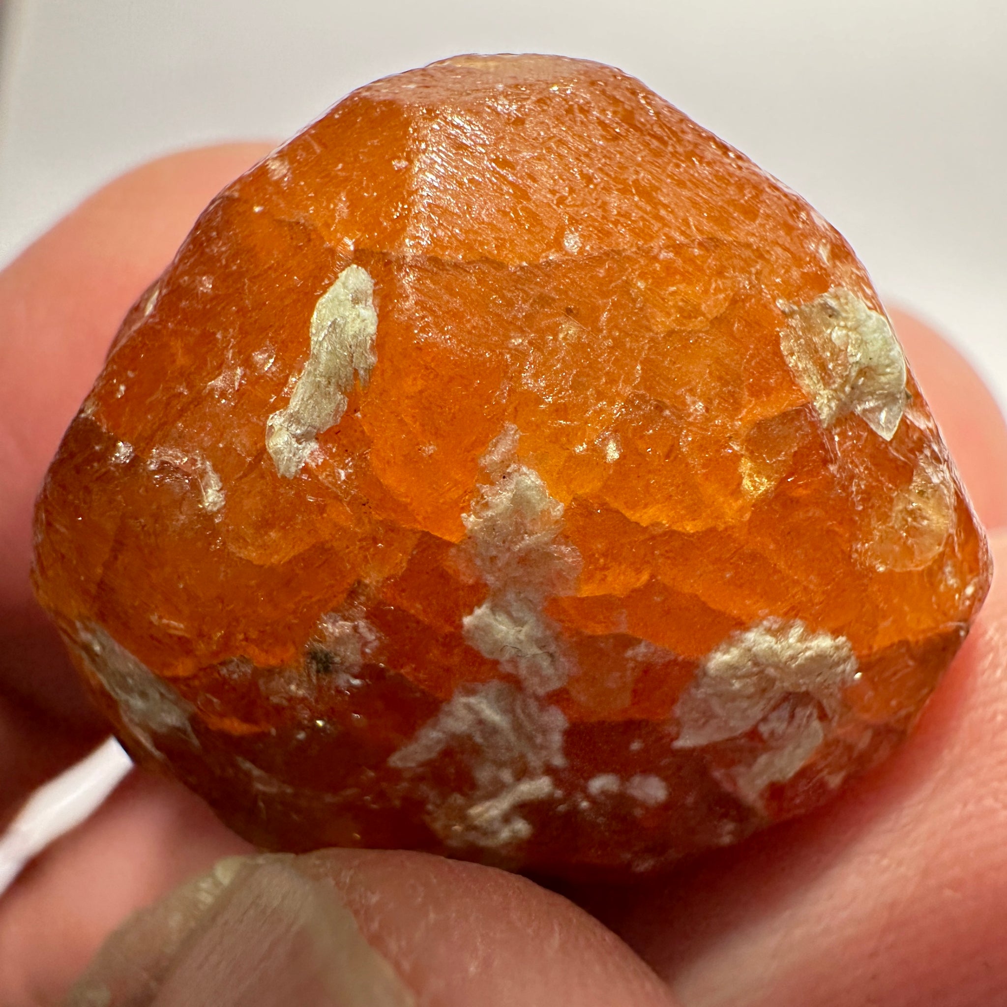 Mandarin Spessartite Garnet Crystal, 12.30gm, Loliondo in Tanzania, Untreated Unheated